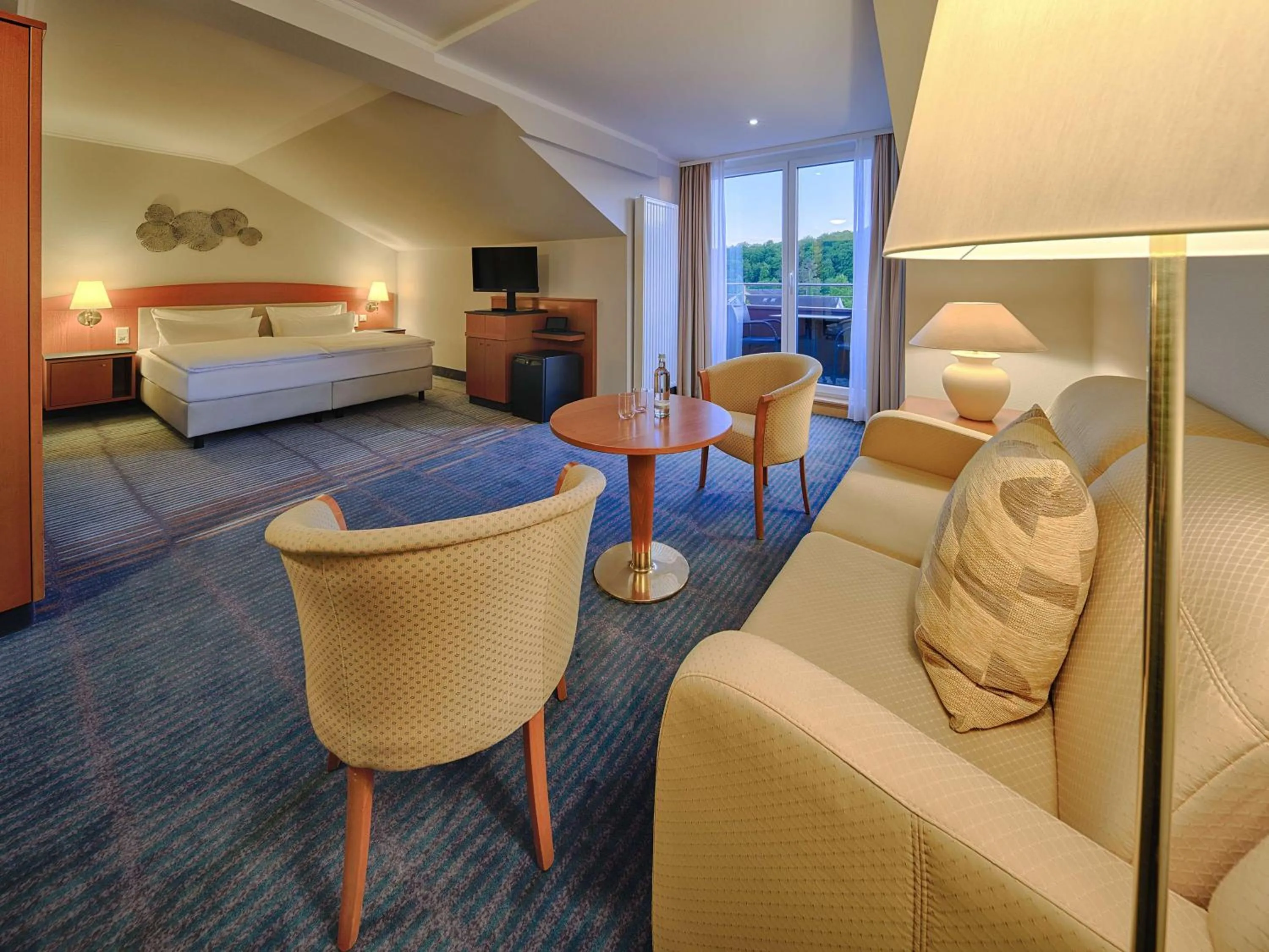 Bedroom, Bed in Dorint Seehotel Binz-Therme