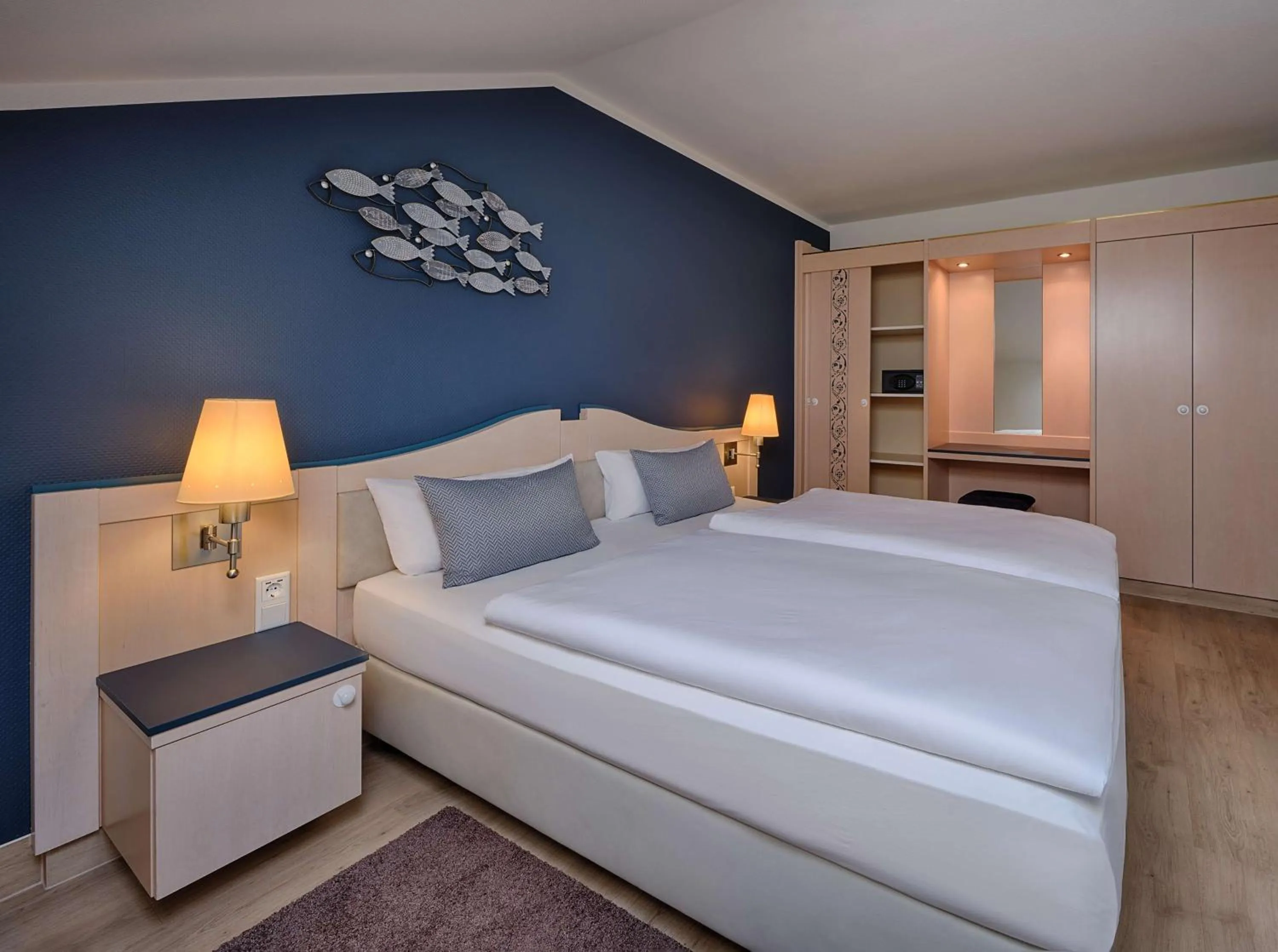 Bedroom, Bed in Dorint Seehotel Binz-Therme