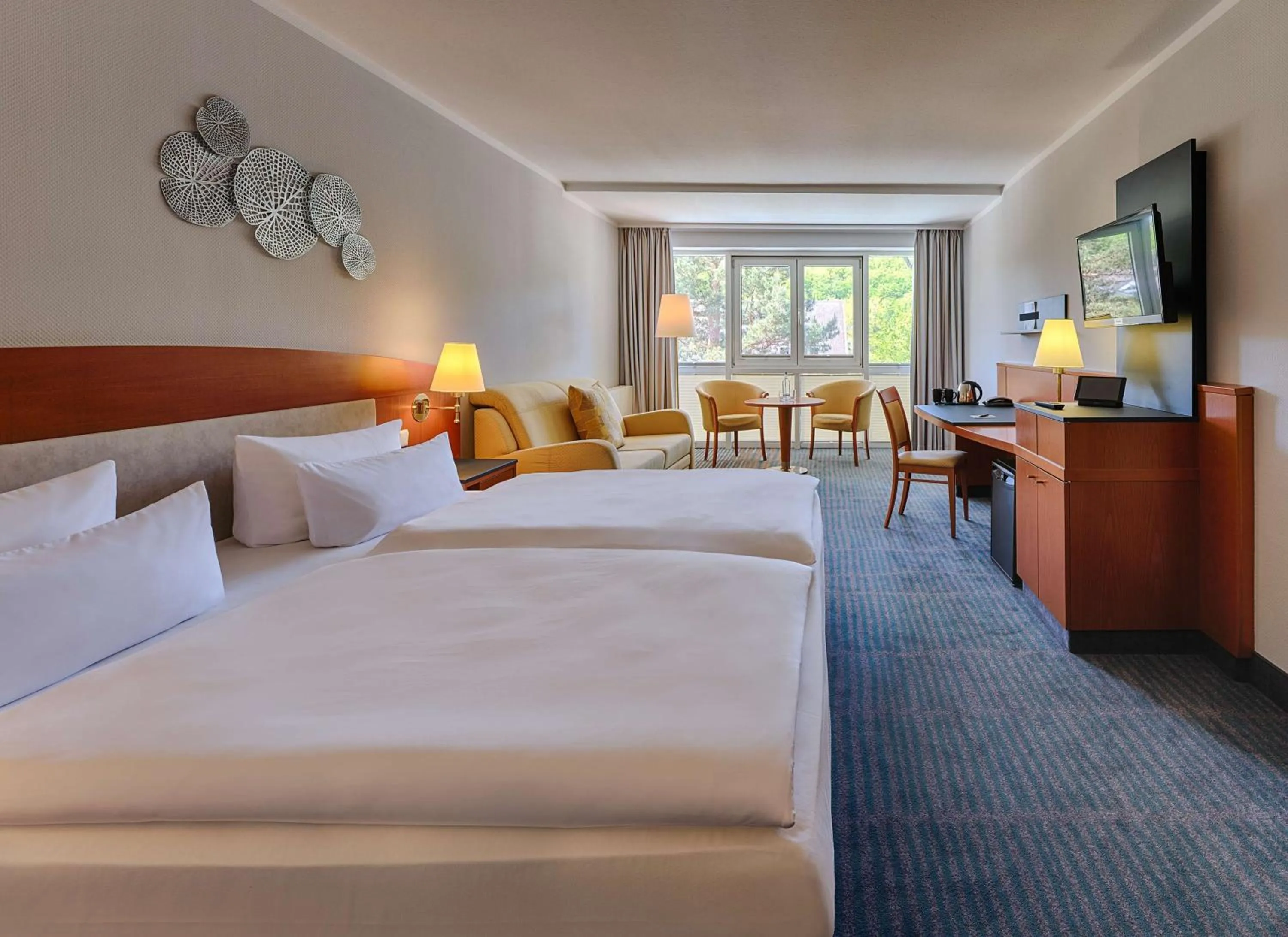 Bedroom, Bed in Dorint Seehotel Binz-Therme