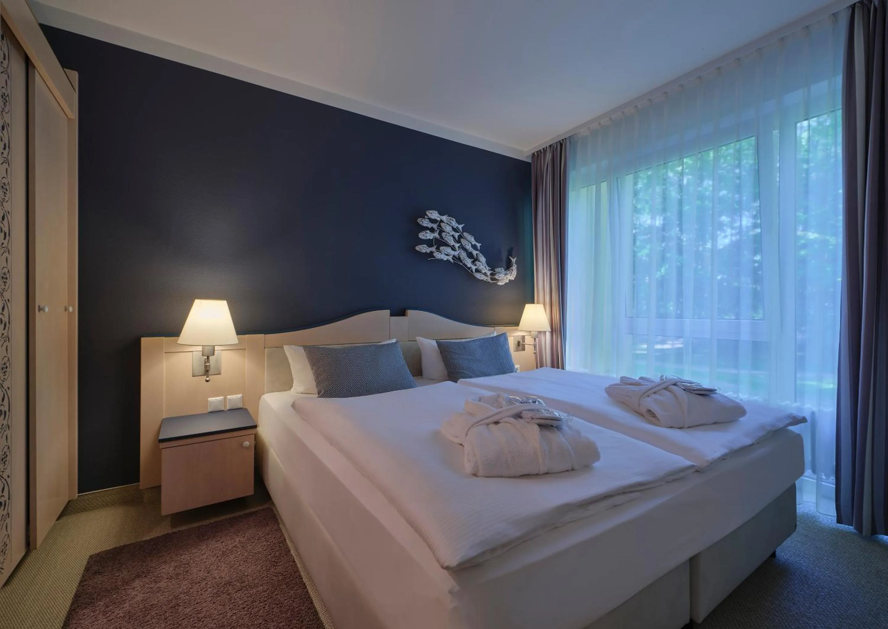 Bedroom, Bed in Dorint Seehotel Binz-Therme