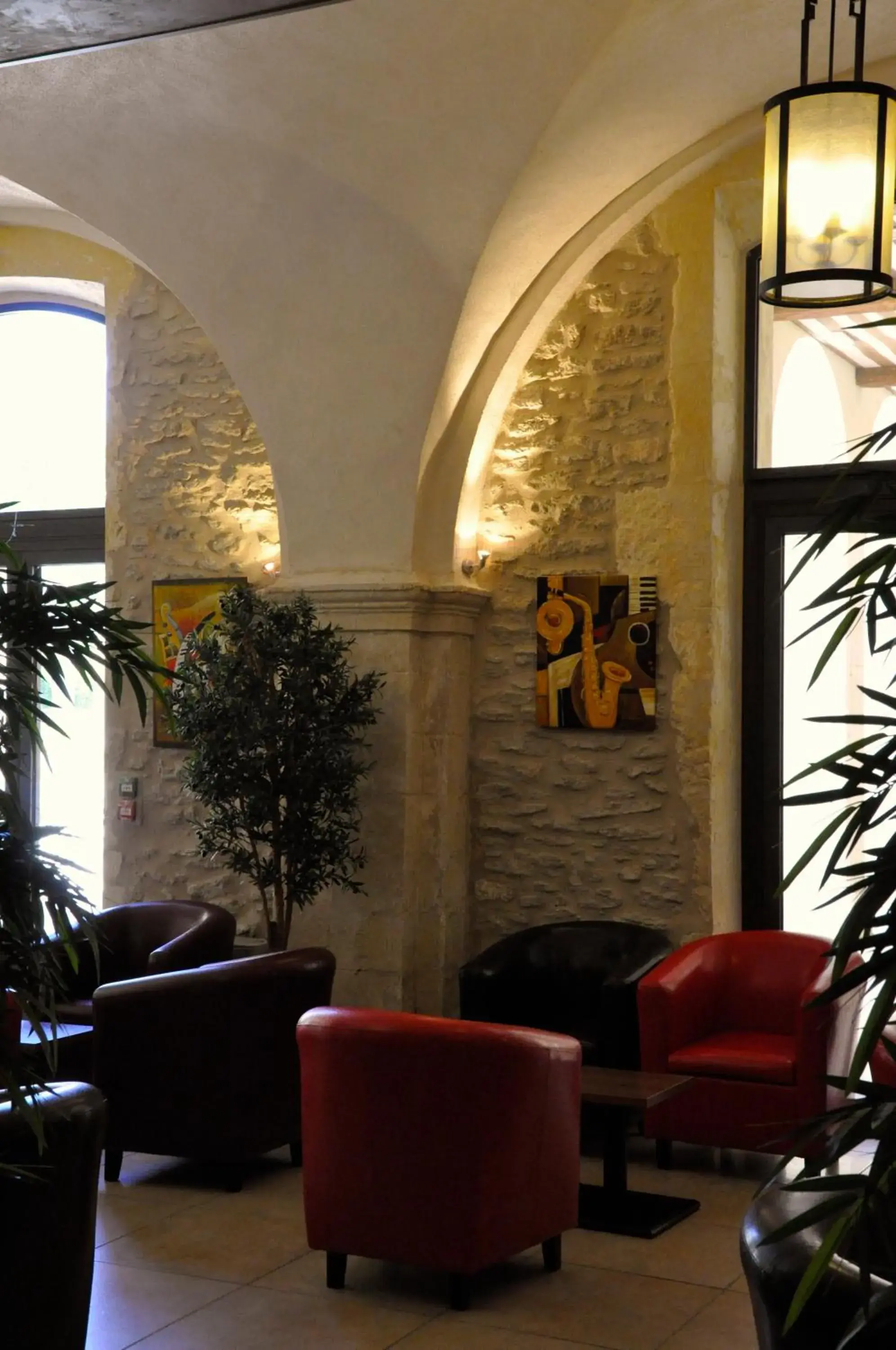 Living room in Hôtellerie Notre Dame de Lumières Living room in Hôtellerie Notre Dame de Lumières