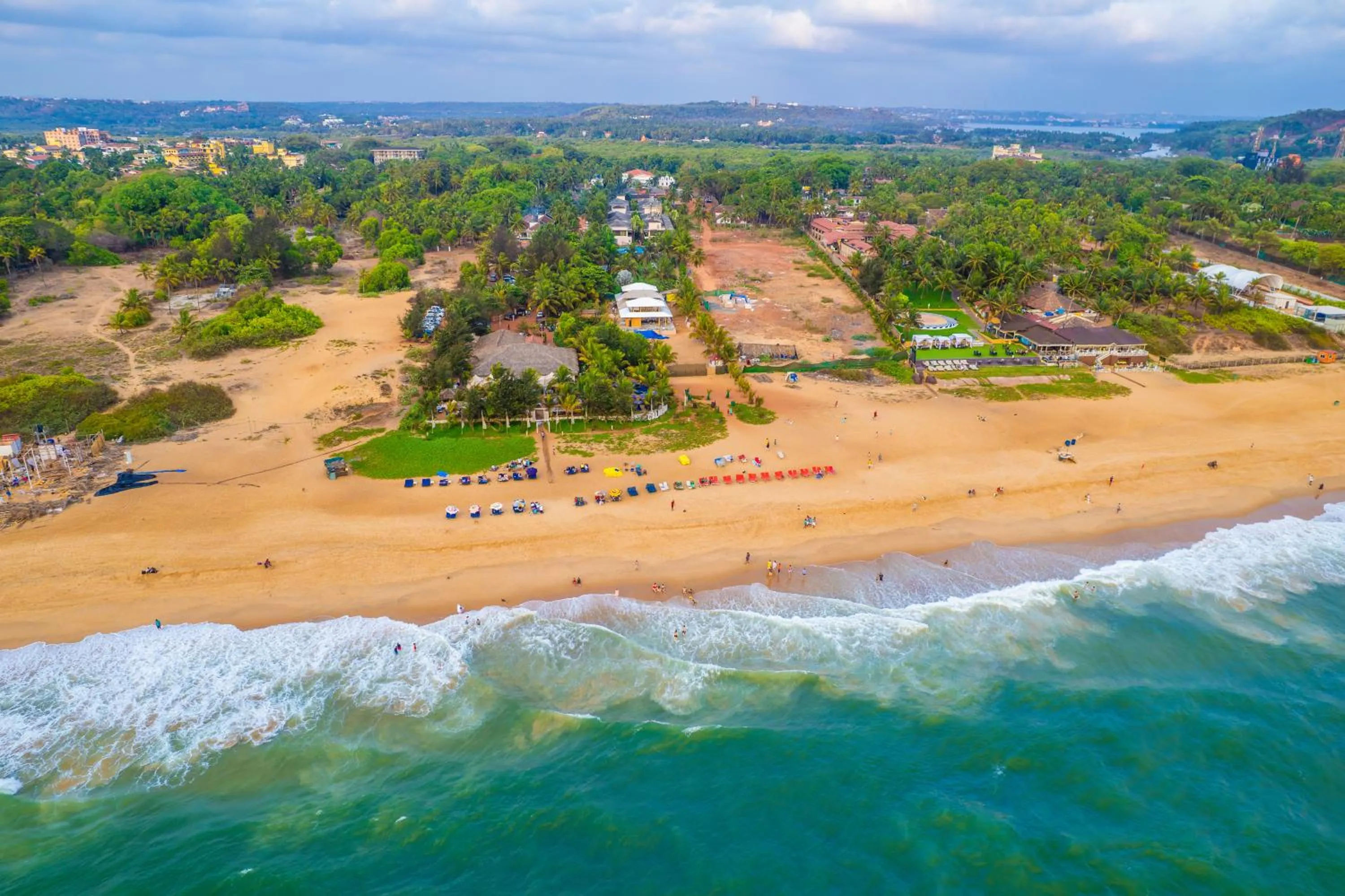 Bird's eye view in O Hotel Goa, Candolim Beach