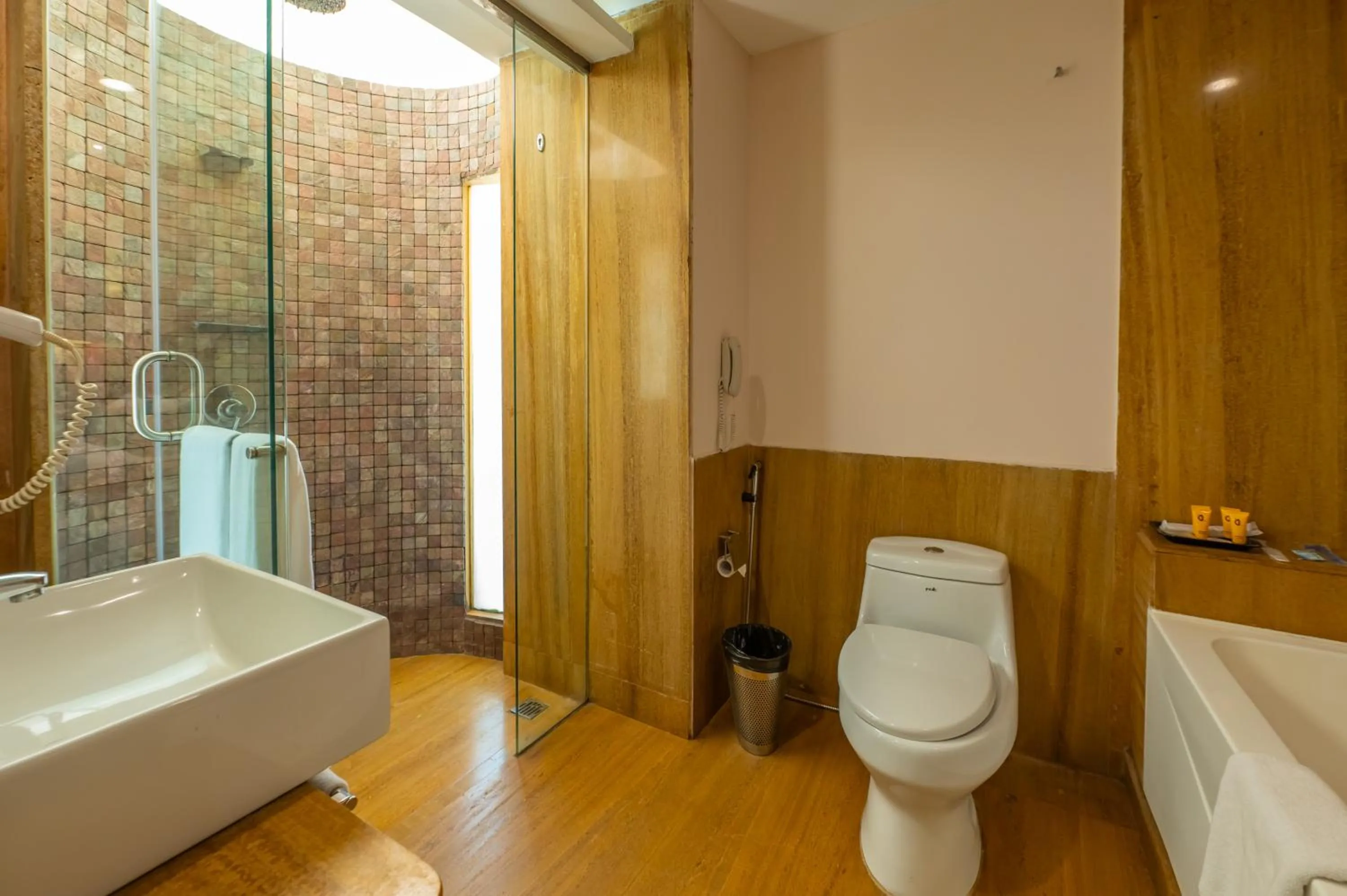 Shower in O Hotel Goa, Candolim Beach