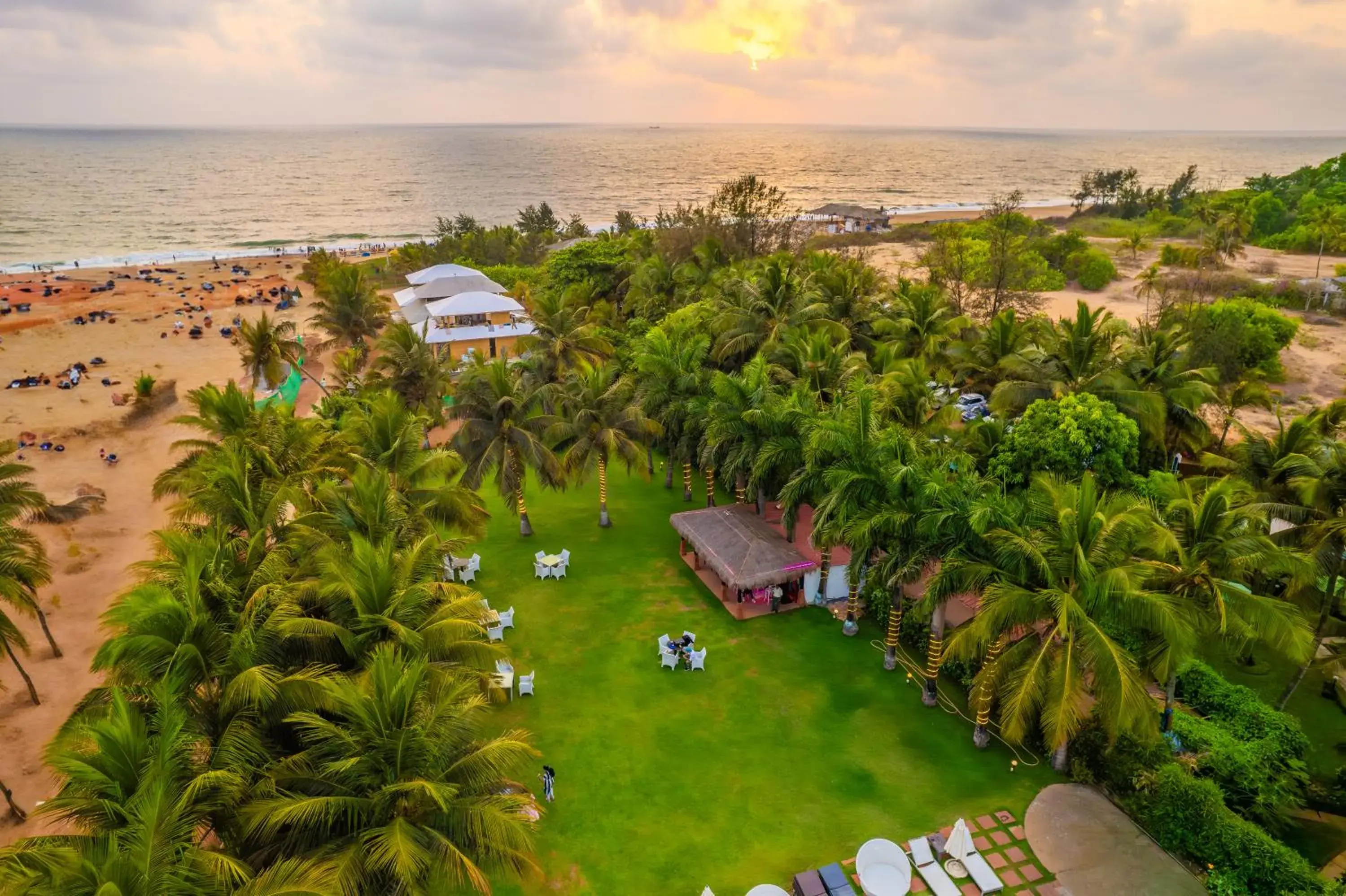 Bird's eye view in O Hotel Goa, Candolim Beach Bird's eye view in O Hotel Goa, Candolim Beach