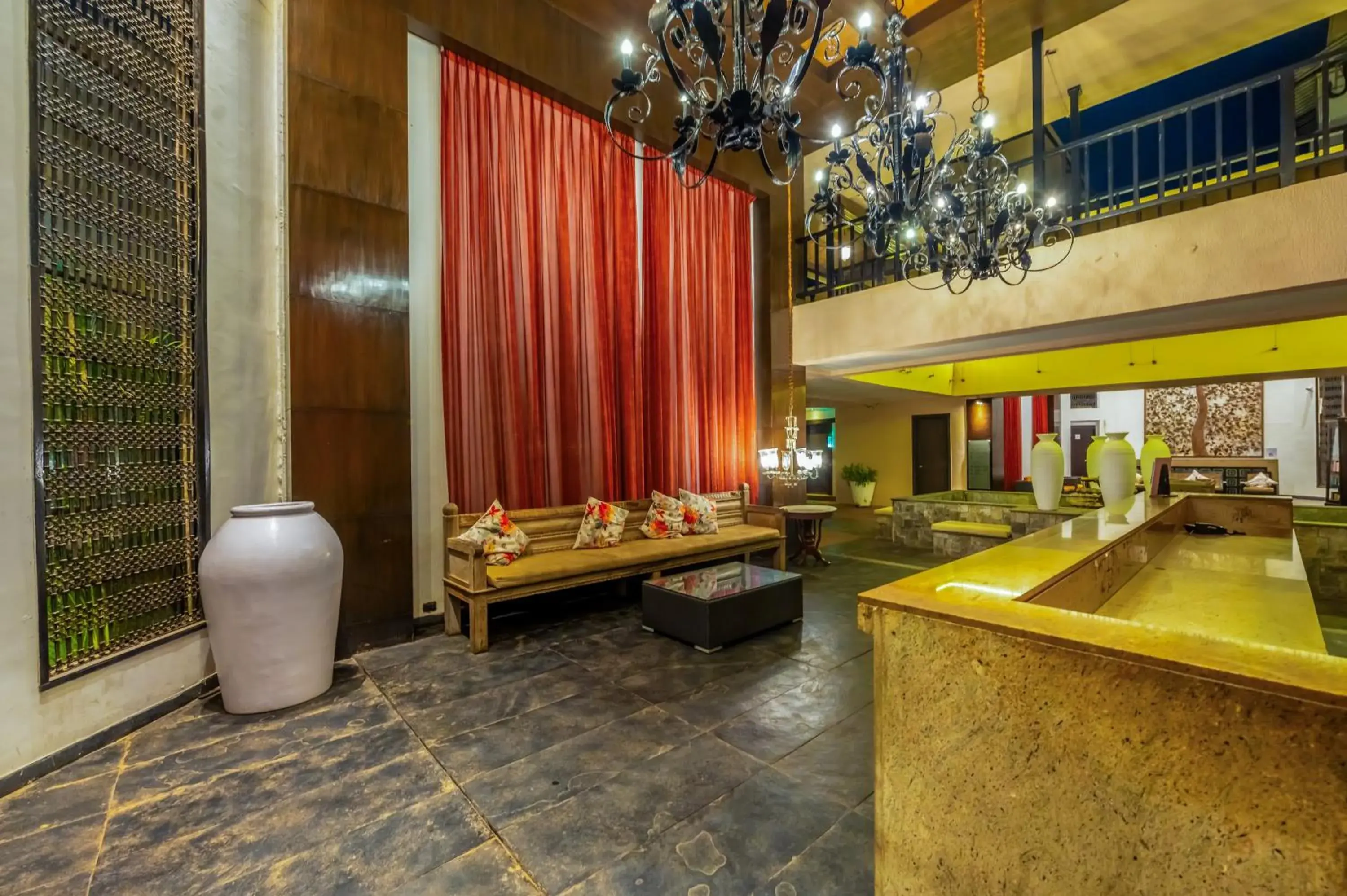 Lobby or reception in O Hotel Goa, Candolim Beach Lobby or reception in O Hotel Goa, Candolim Beach