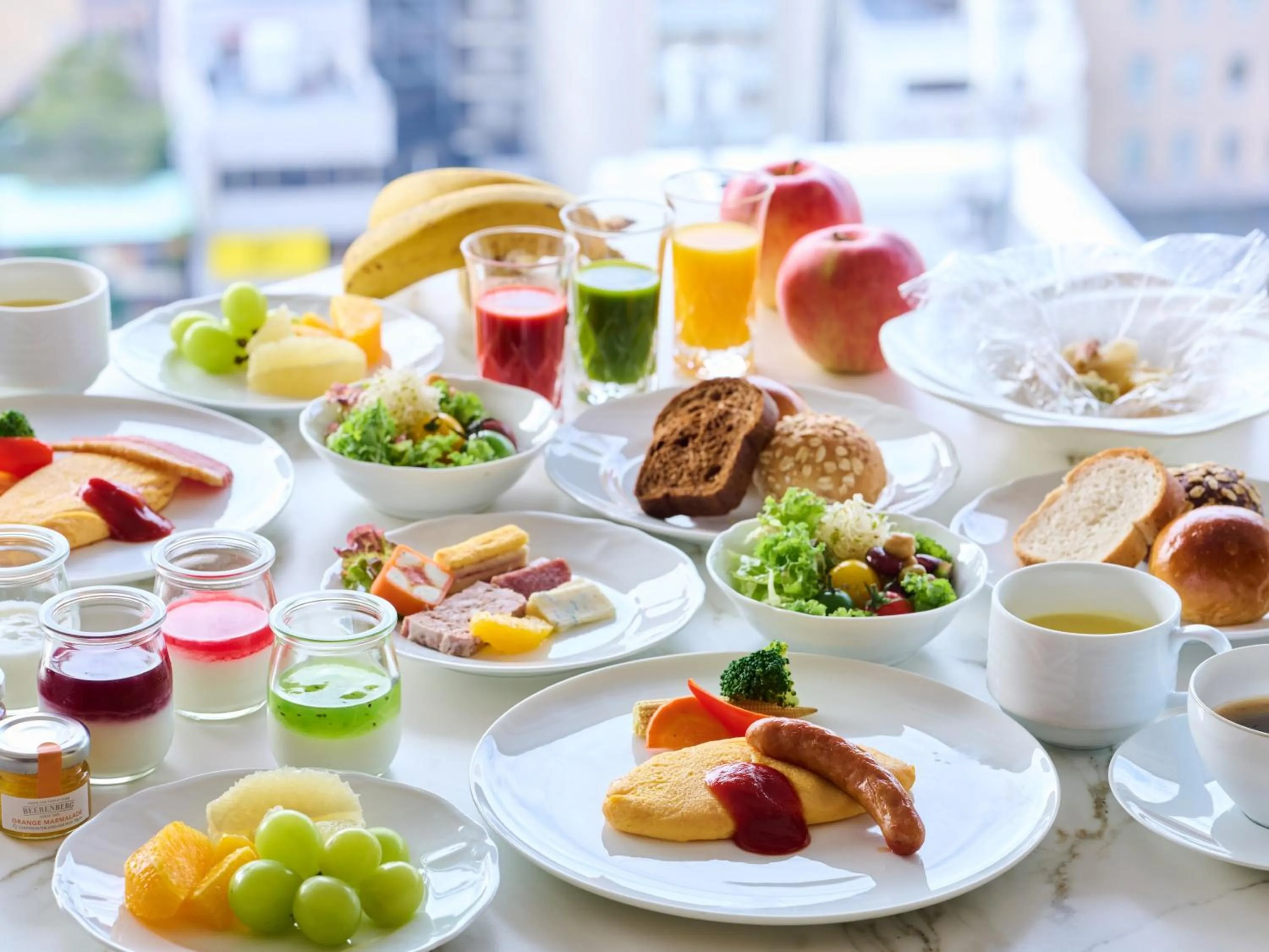 Buffet breakfast in Nagoya Kanko Hotel