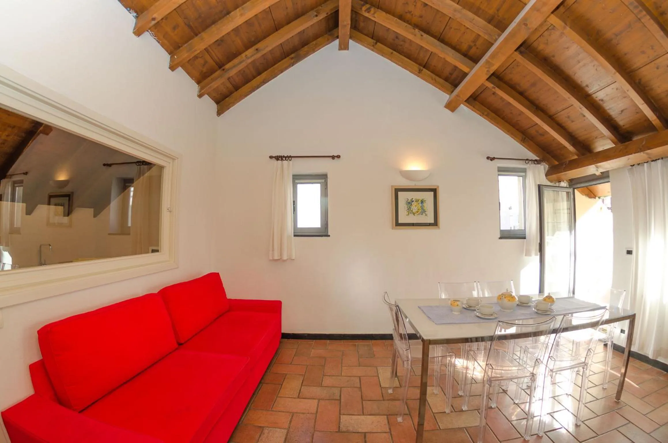 Seating area in Casa del Sole