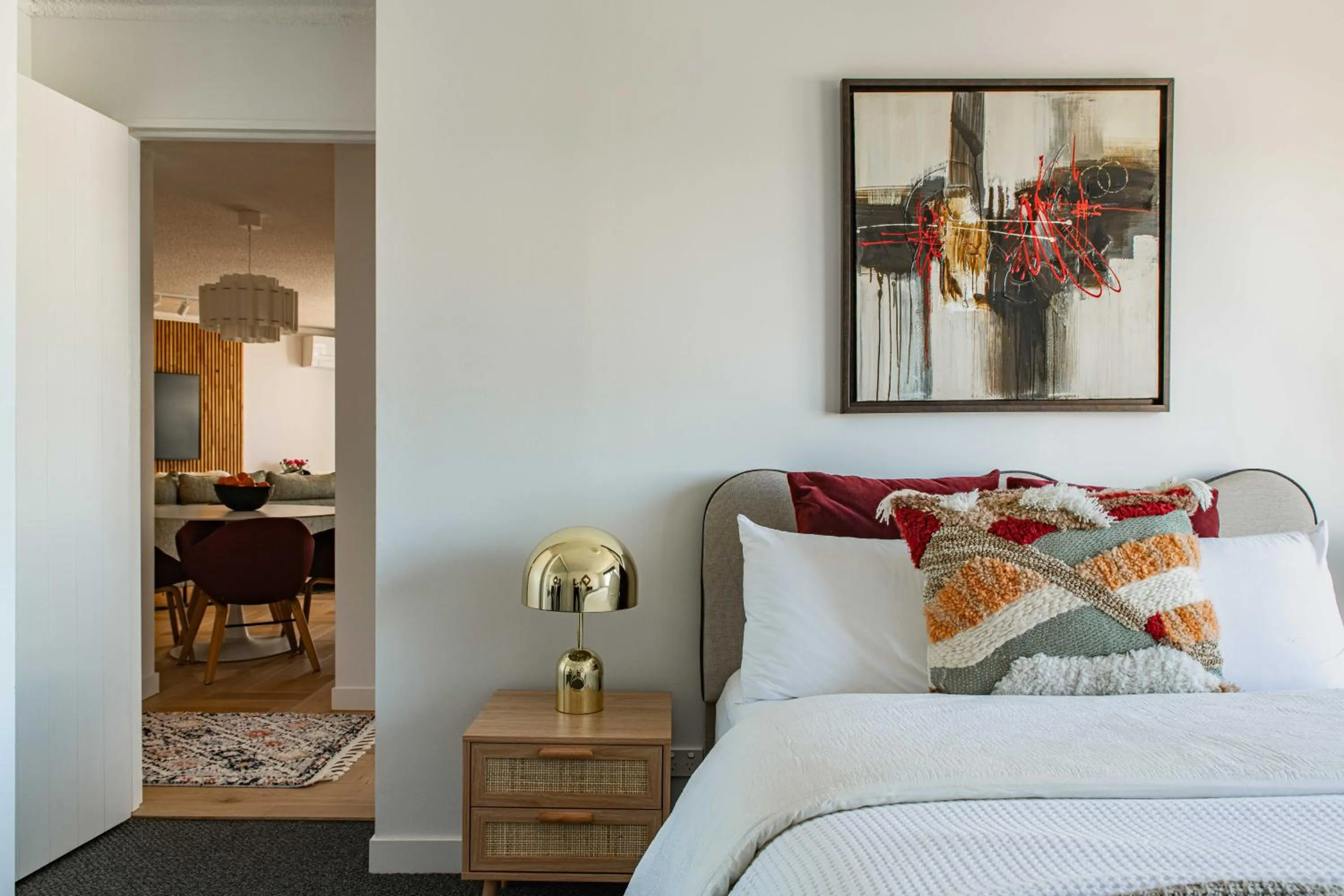 Bedroom, Bed in Horizons Holiday Apartments - OFFICIAL