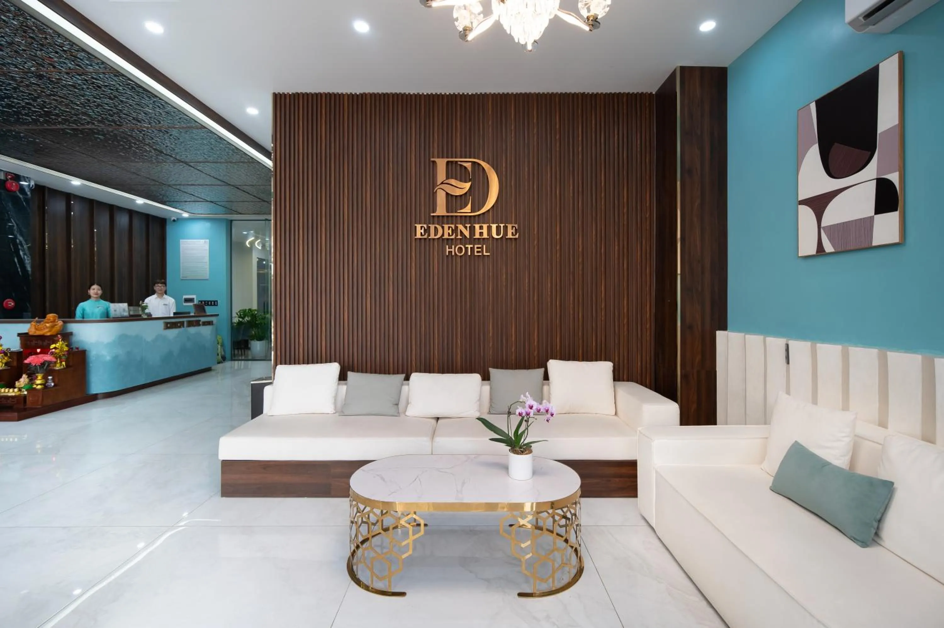 Lobby or reception in Eden Hue Hotel