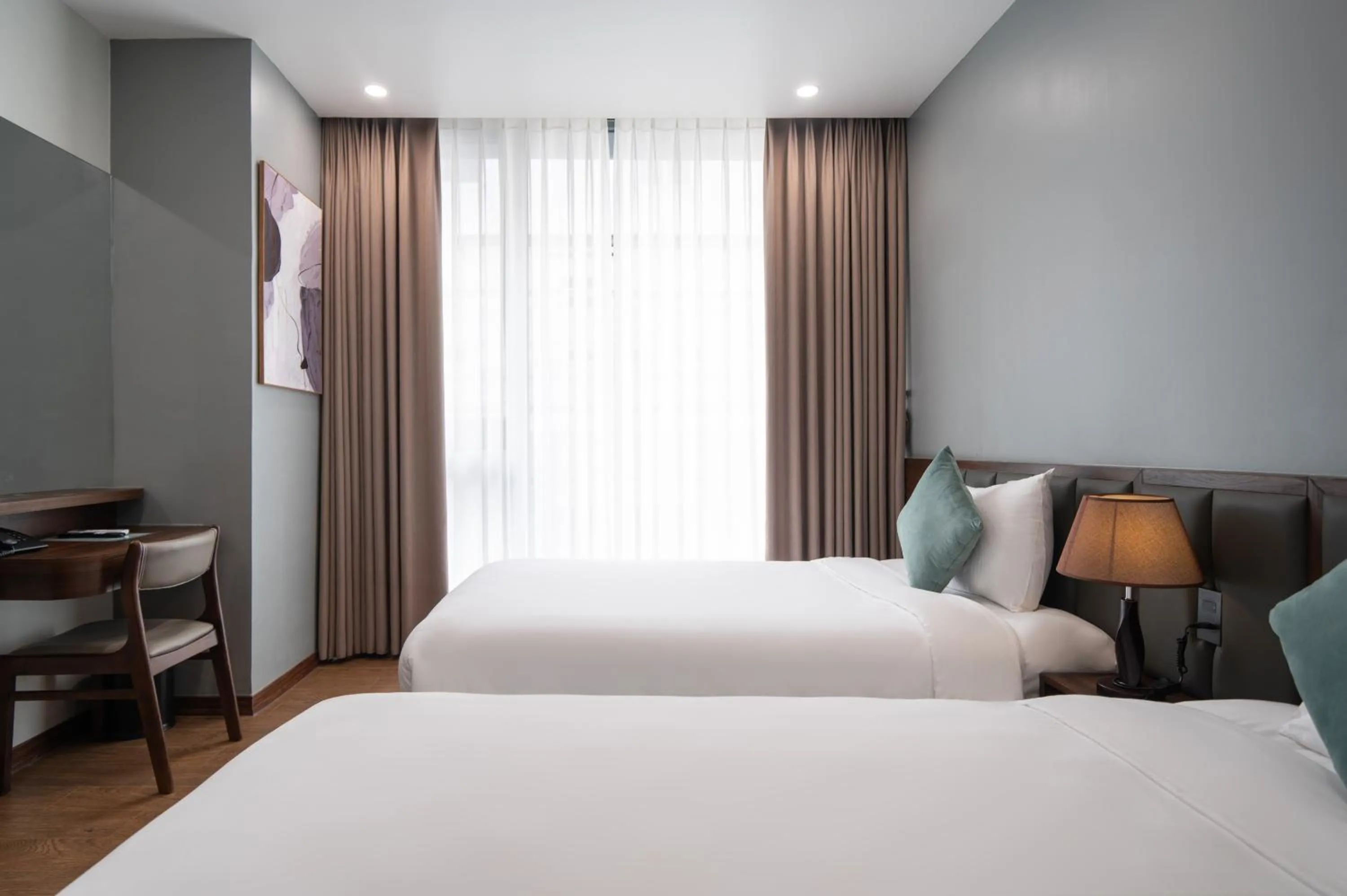 Bed in Eden Hue Hotel