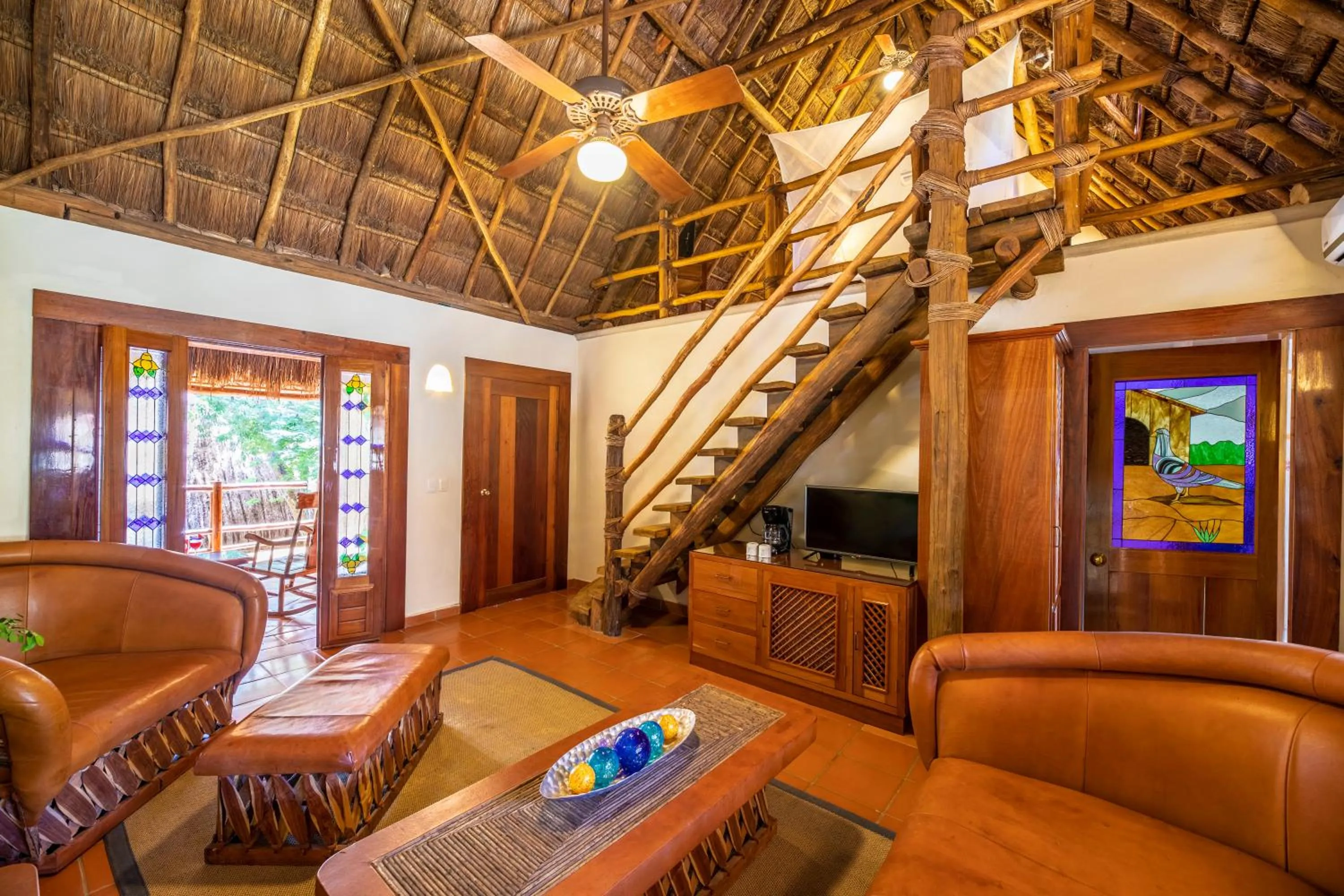 Living room in The Lodge At Uxmal