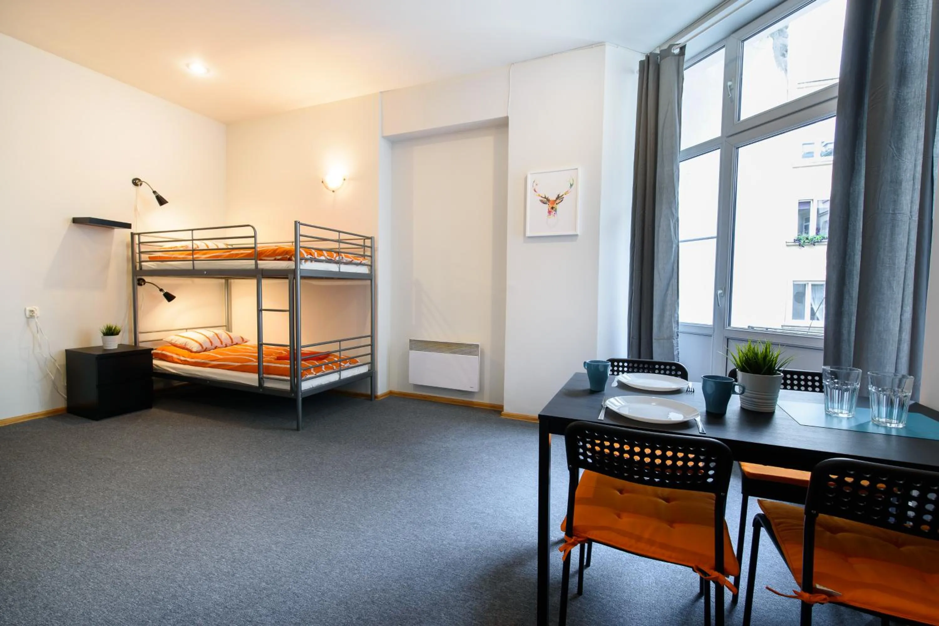 Bed in Constitution Square Rooms