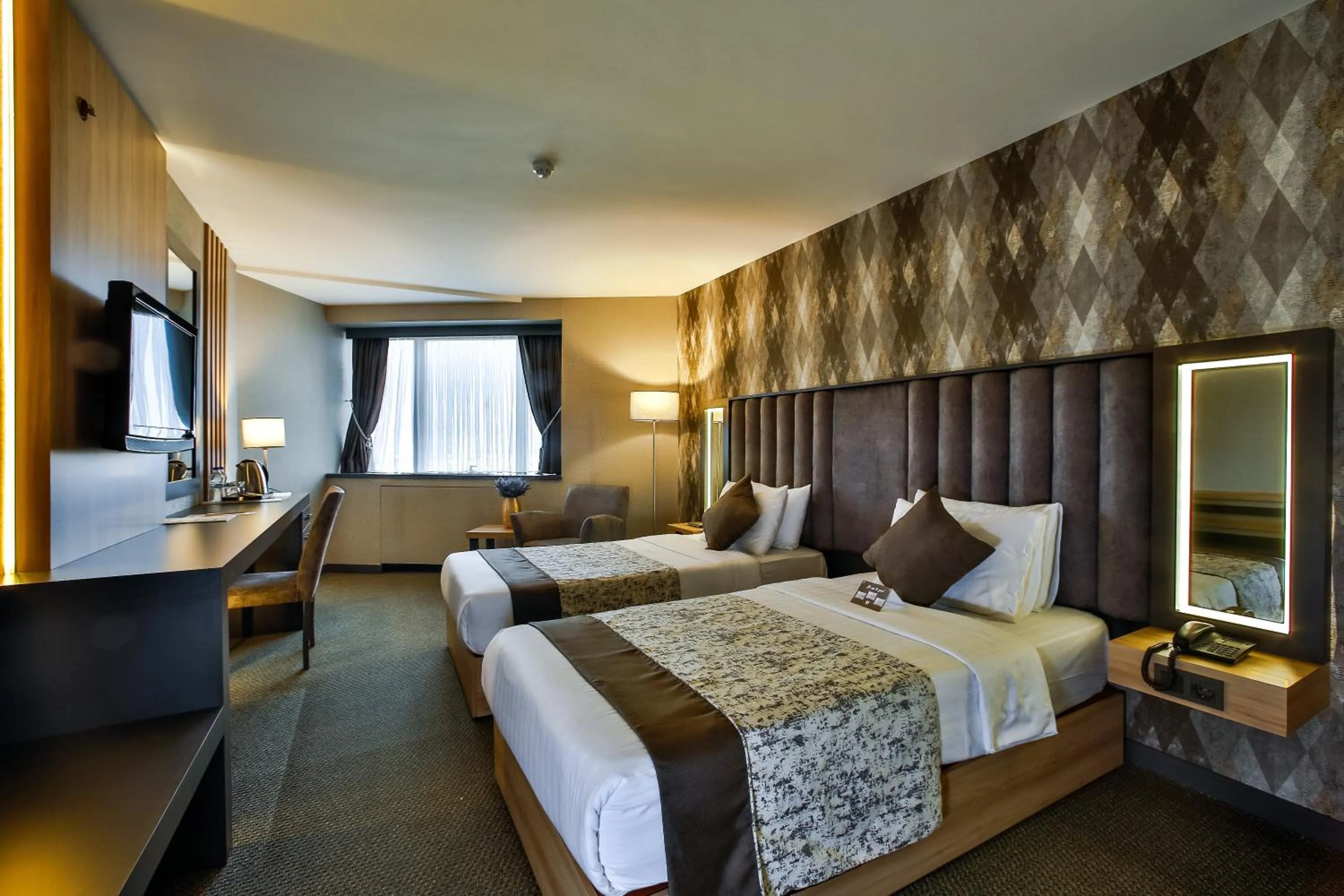 Bed in Hotel Anatolia