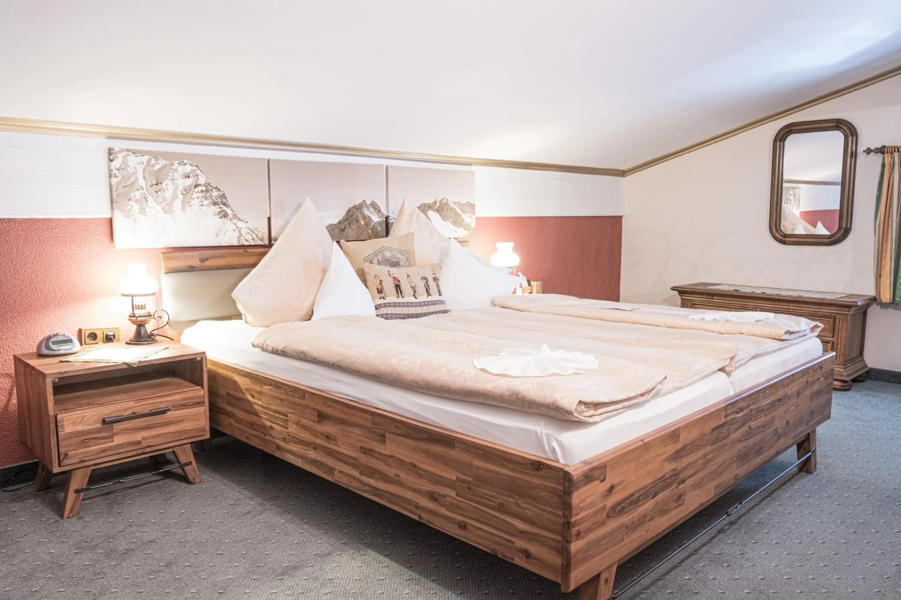 Photo of the whole room, Bed in Hotel Jagdhaus Monzabon