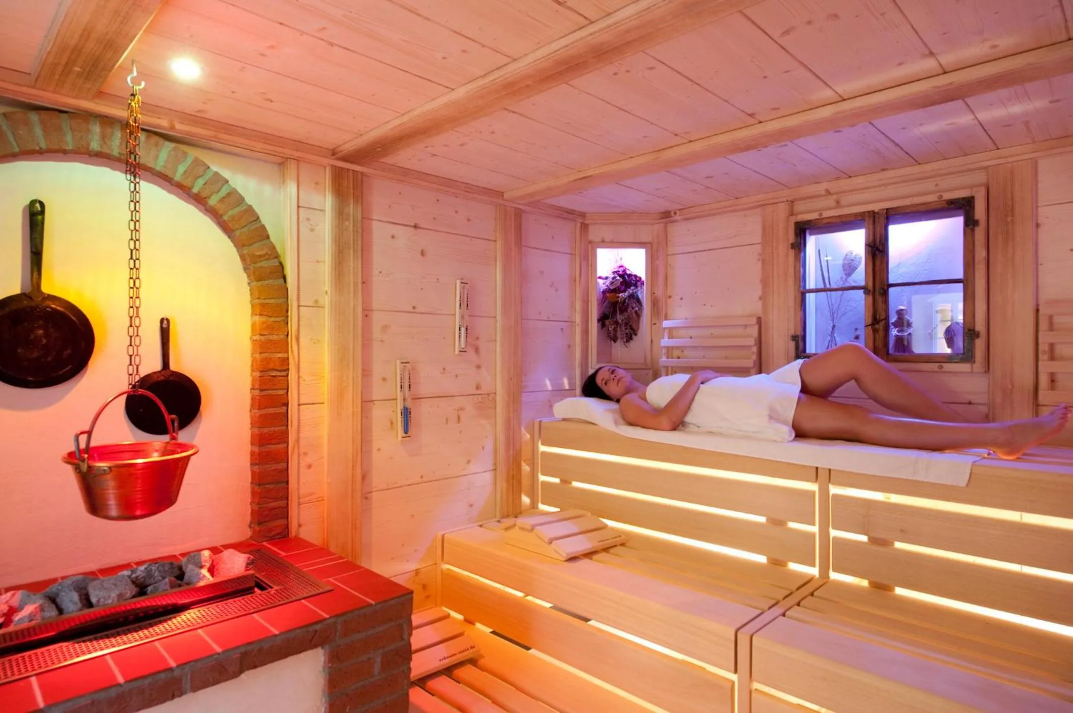 Spa and wellness centre/facilities, Bed in Golfpark Strelasund