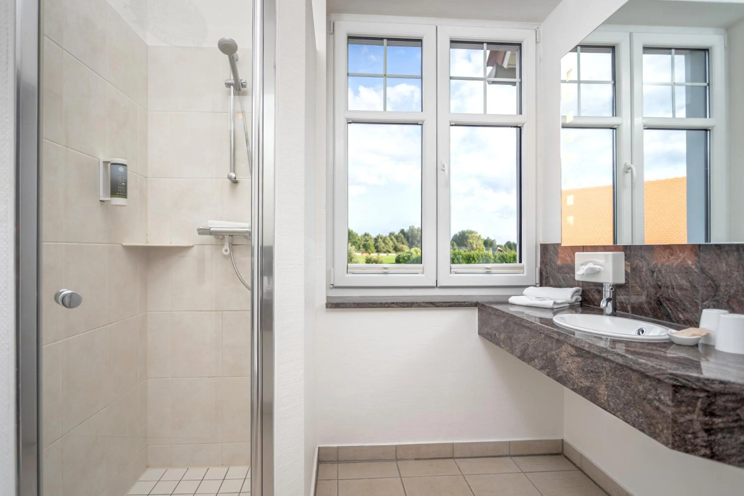 Shower in Golfpark Strelasund