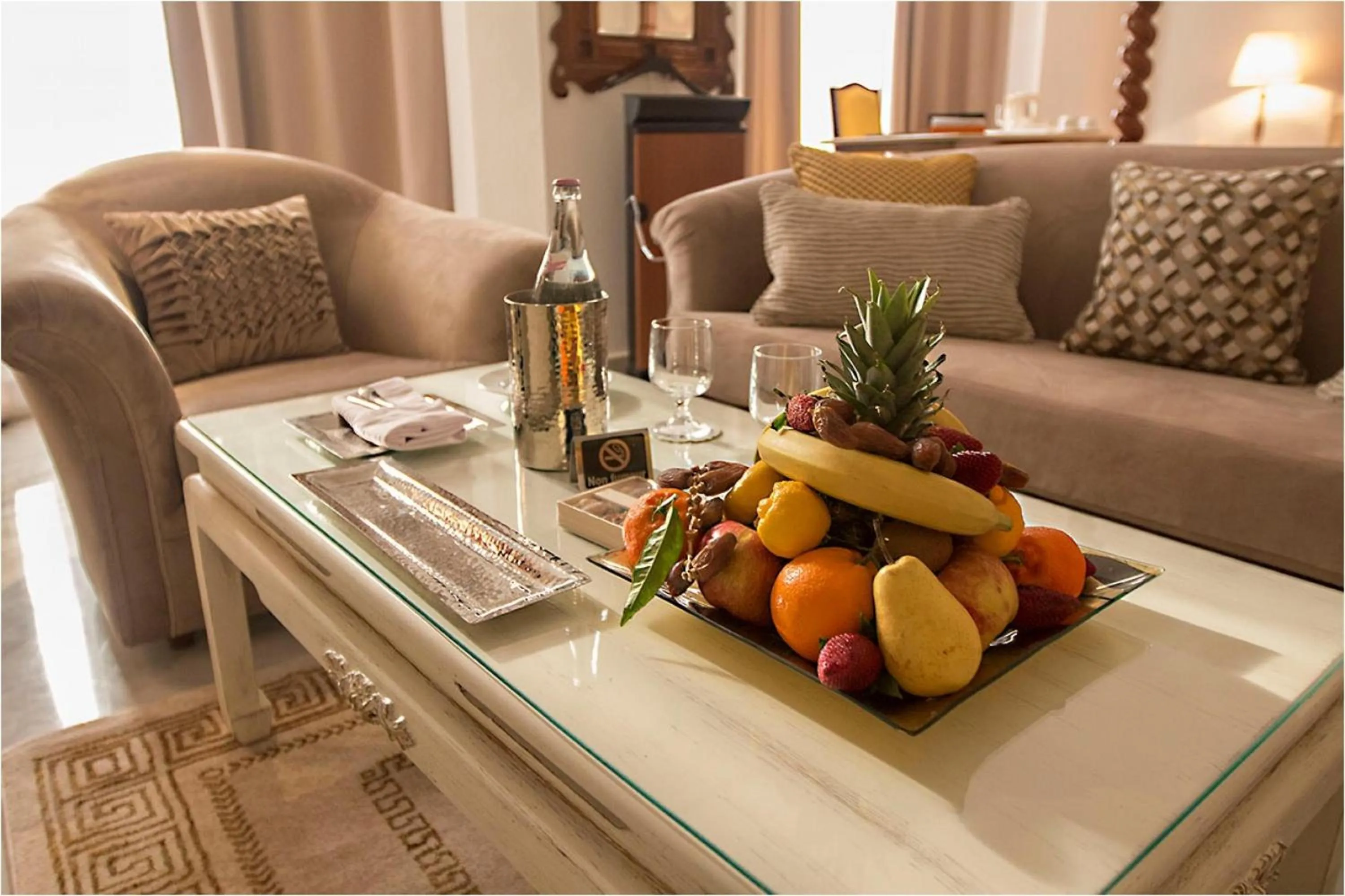 Living room in Hôtel La Maison Blanche