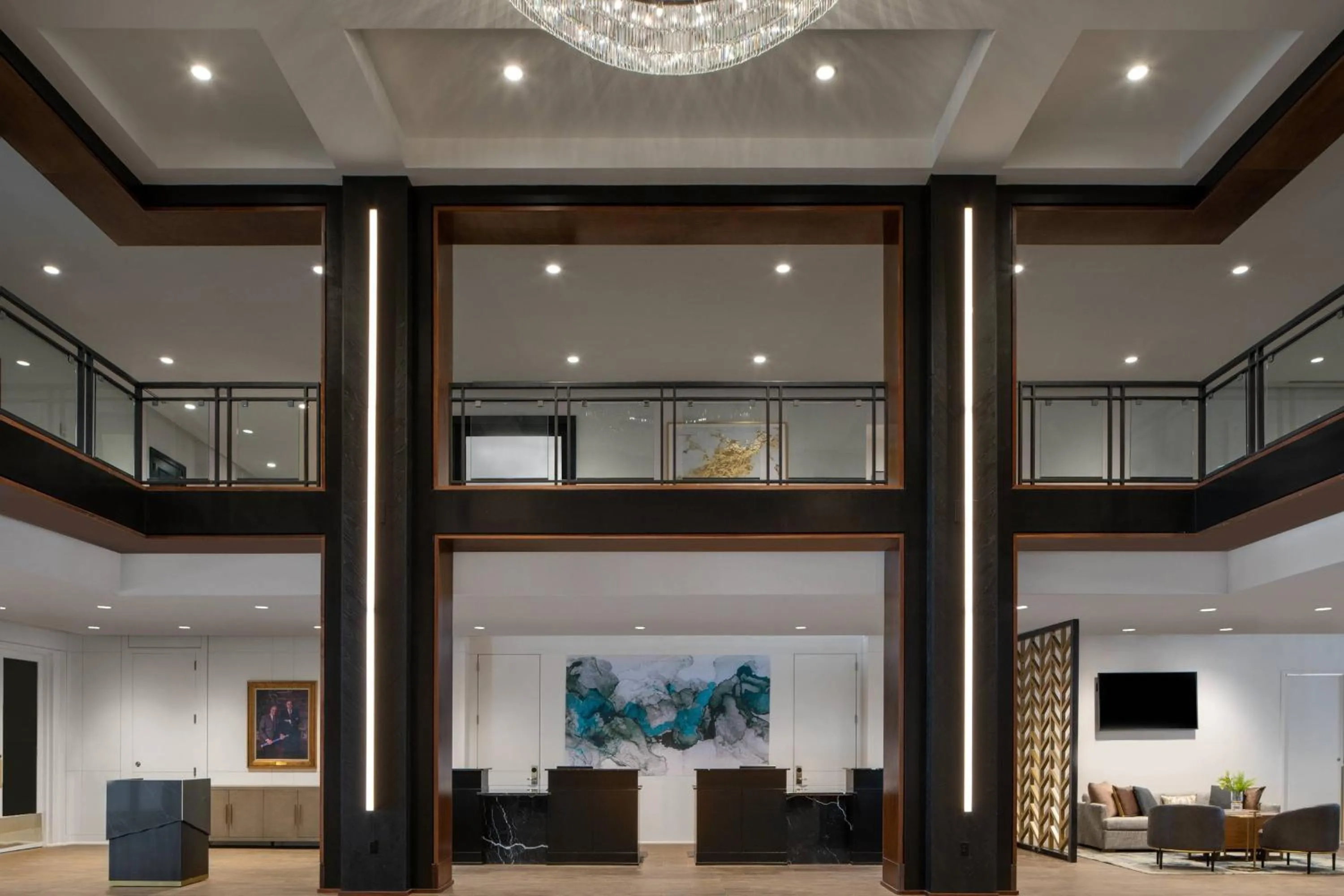 Lobby or reception in New Orleans Marriott Warehouse Arts District