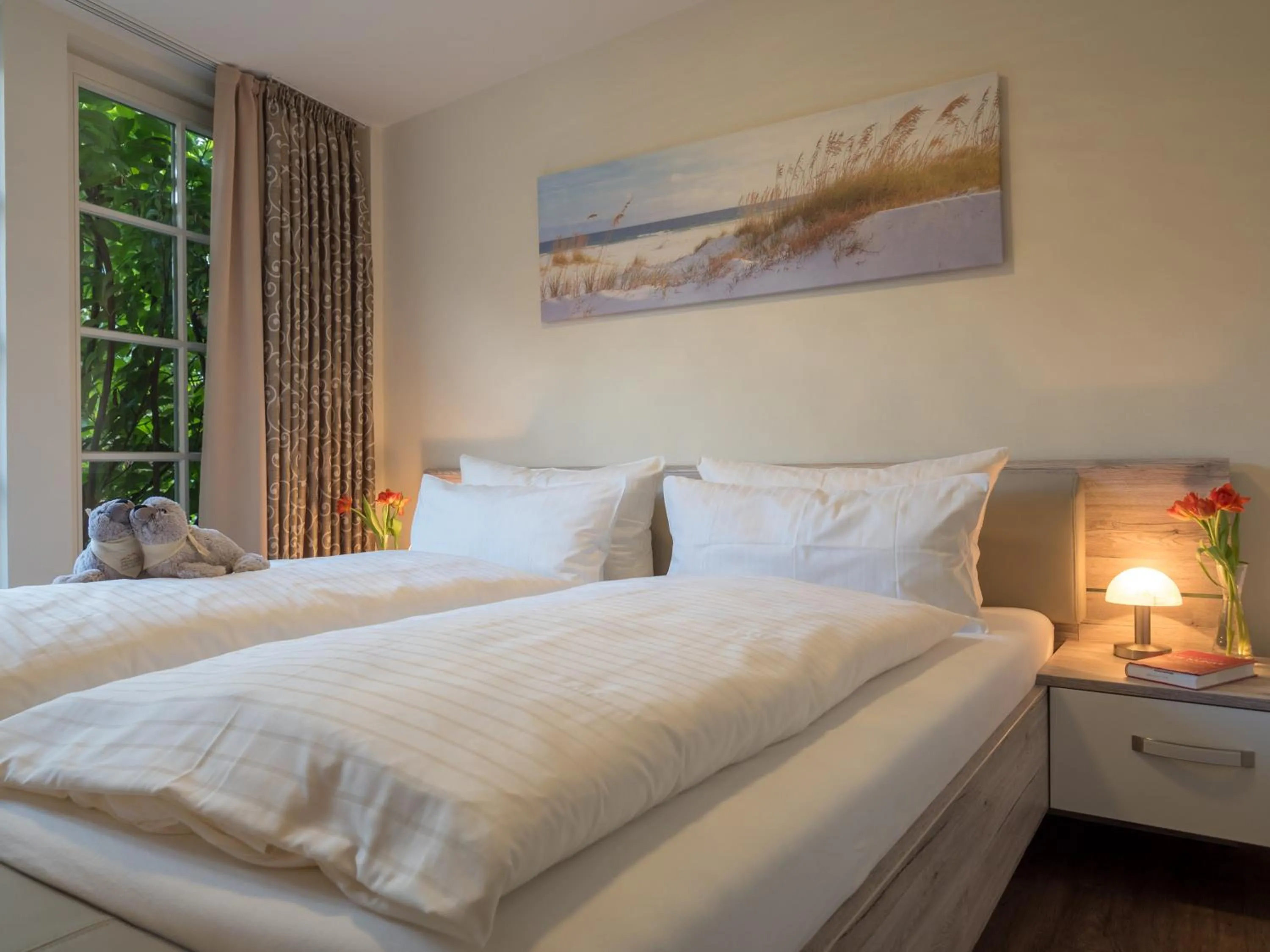 Bedroom, Bed in Spiekerooger Leidenschaft