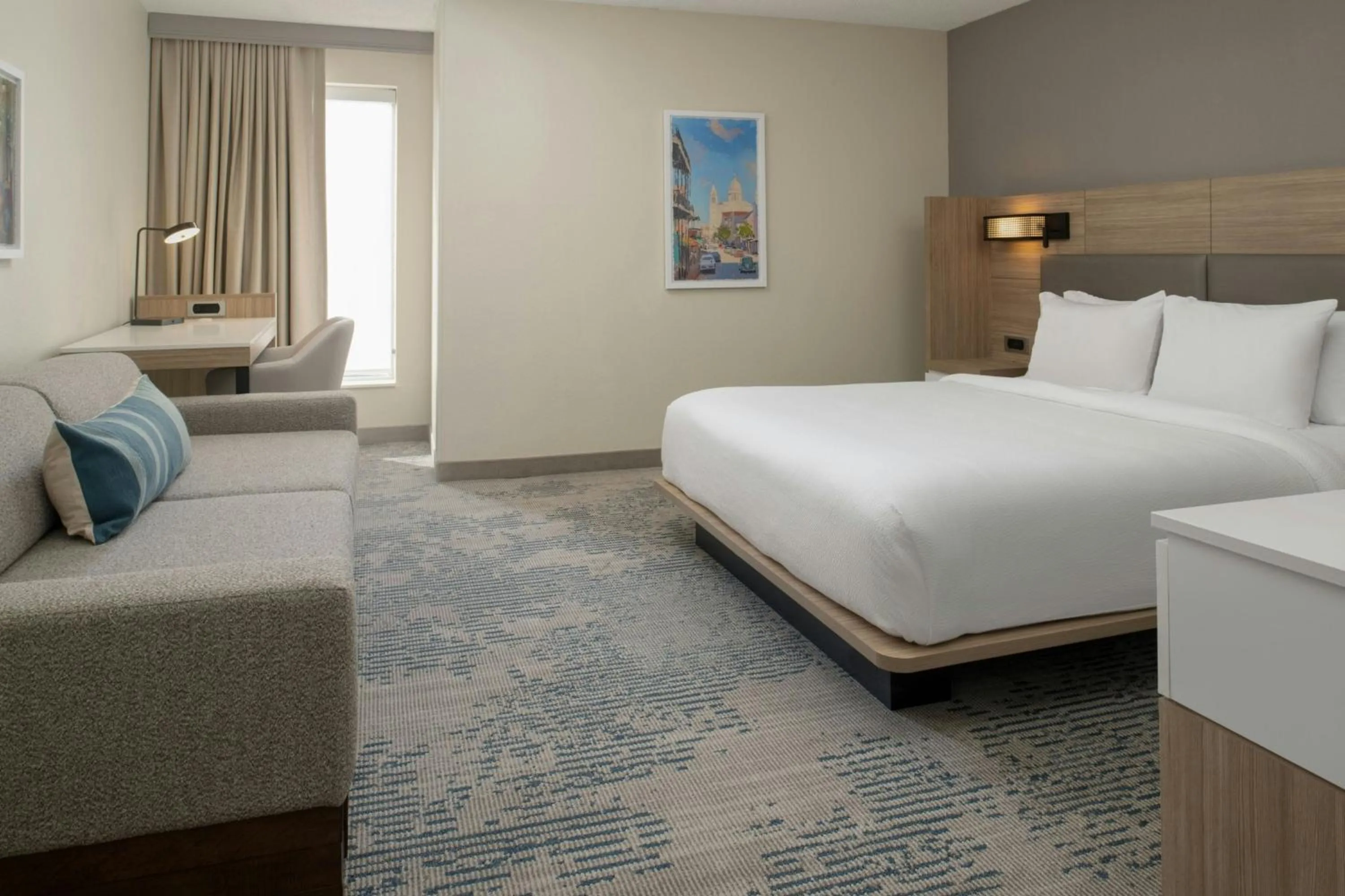 Photo of the whole room, Bed in SpringHill Suites by Marriott New Orleans Warehouse Arts District