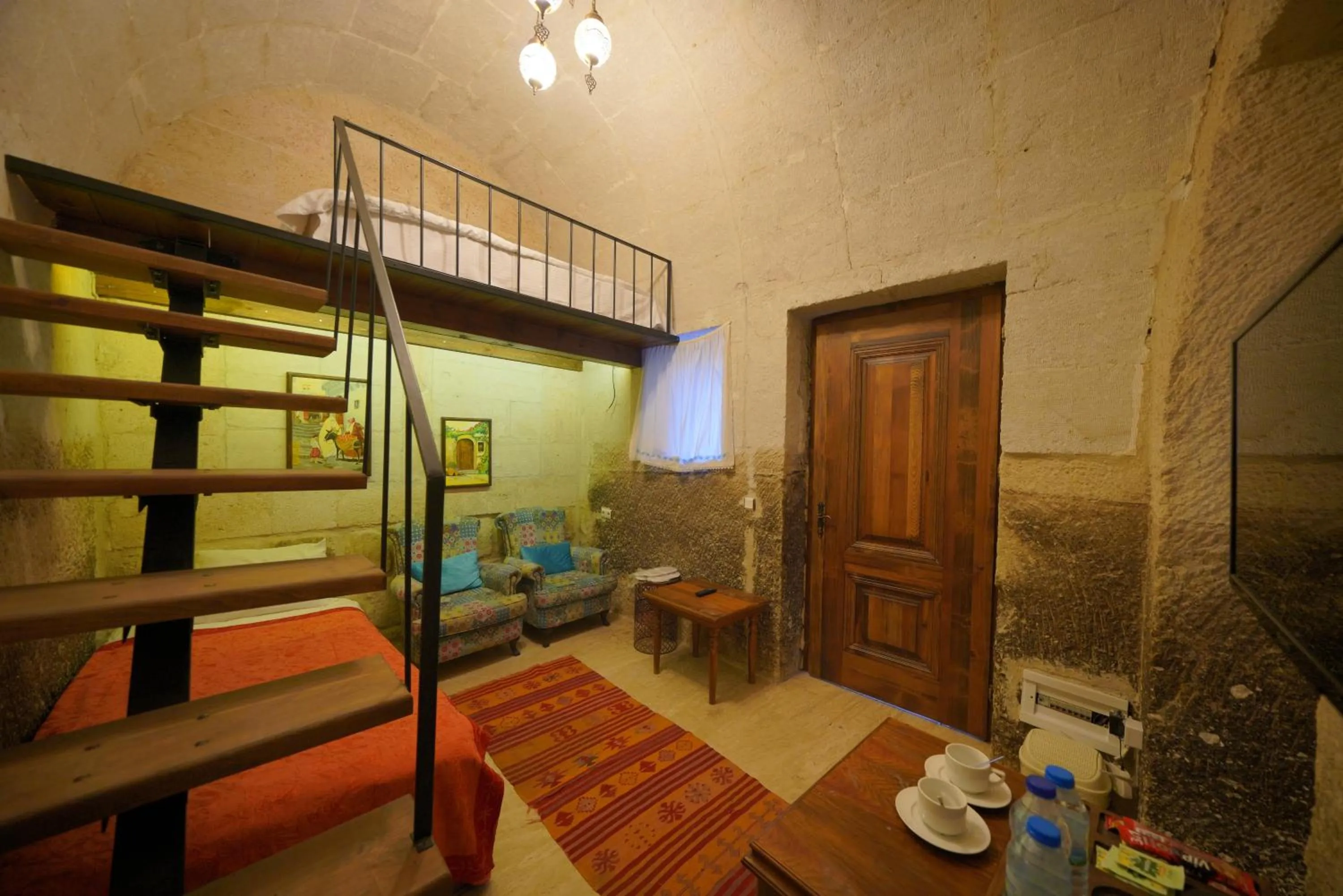 children, Bed in Salkım Cave House