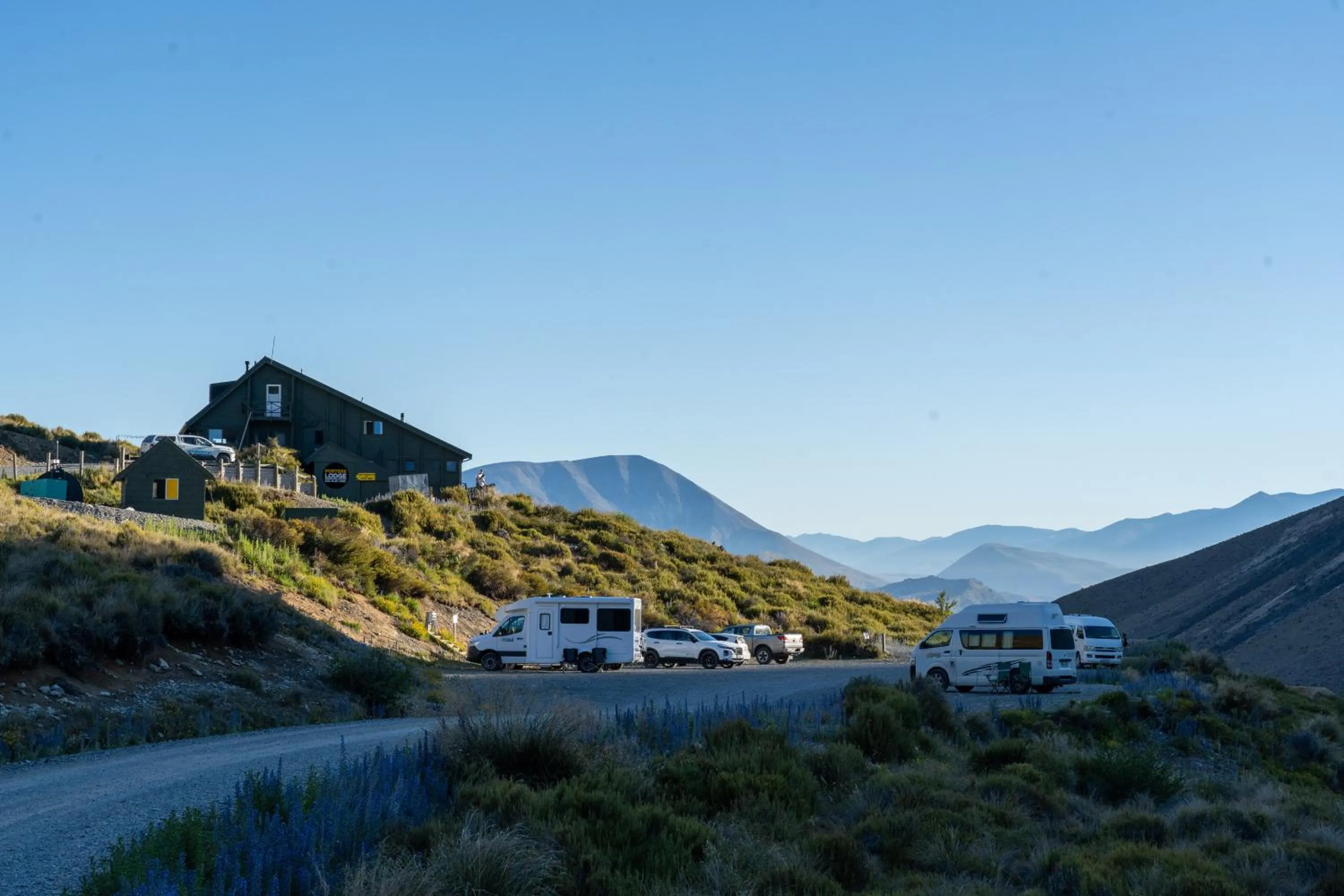 Mountain view in Porters Lodge