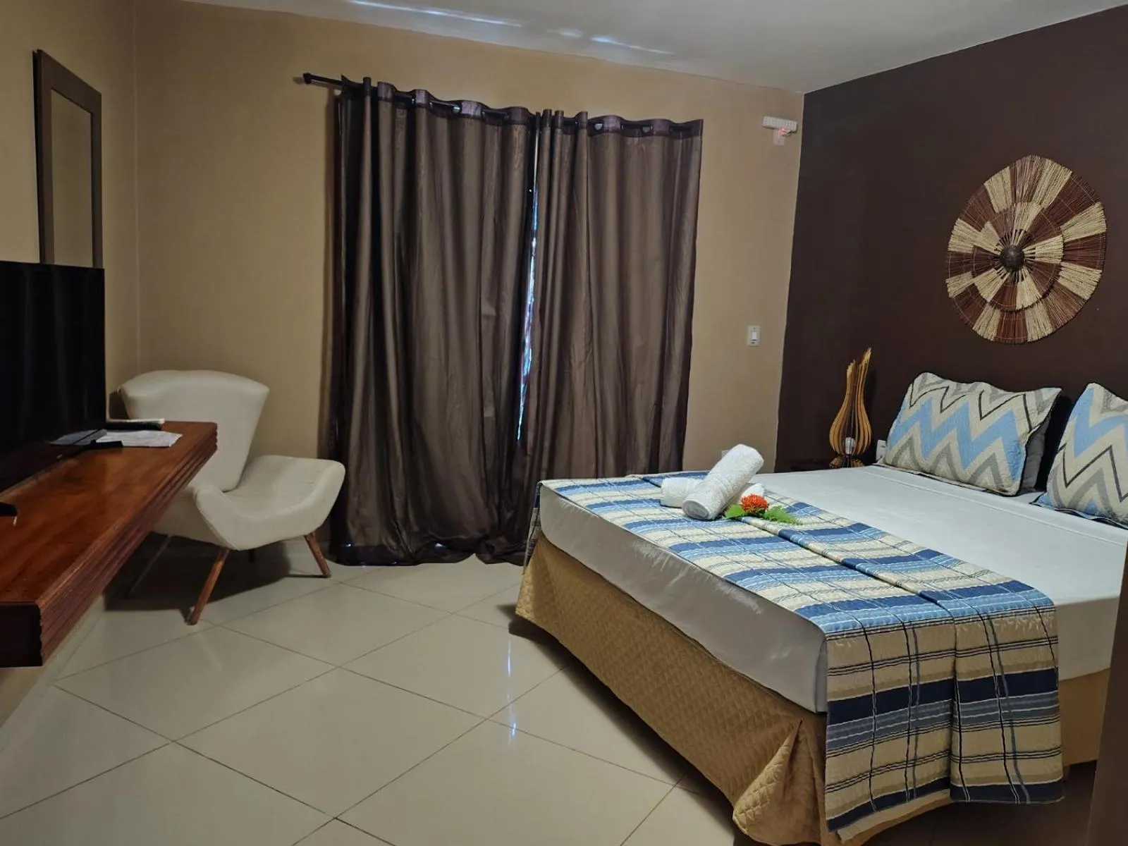 Bed in Pousada Aruana