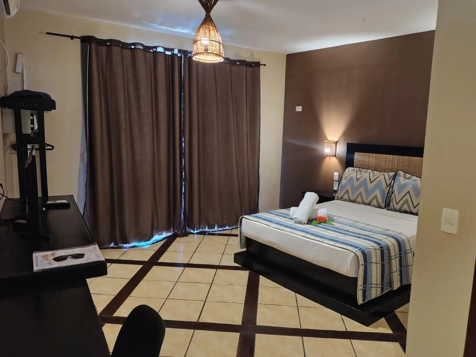 Bed in Pousada Aruana