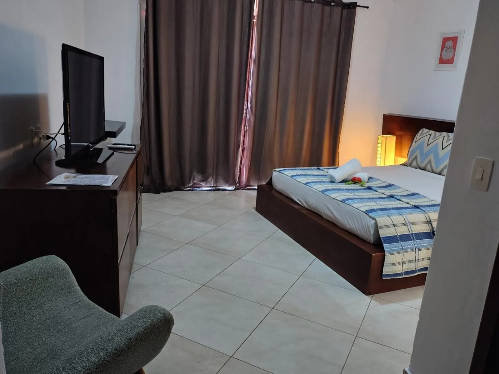 Bed in Pousada Aruana