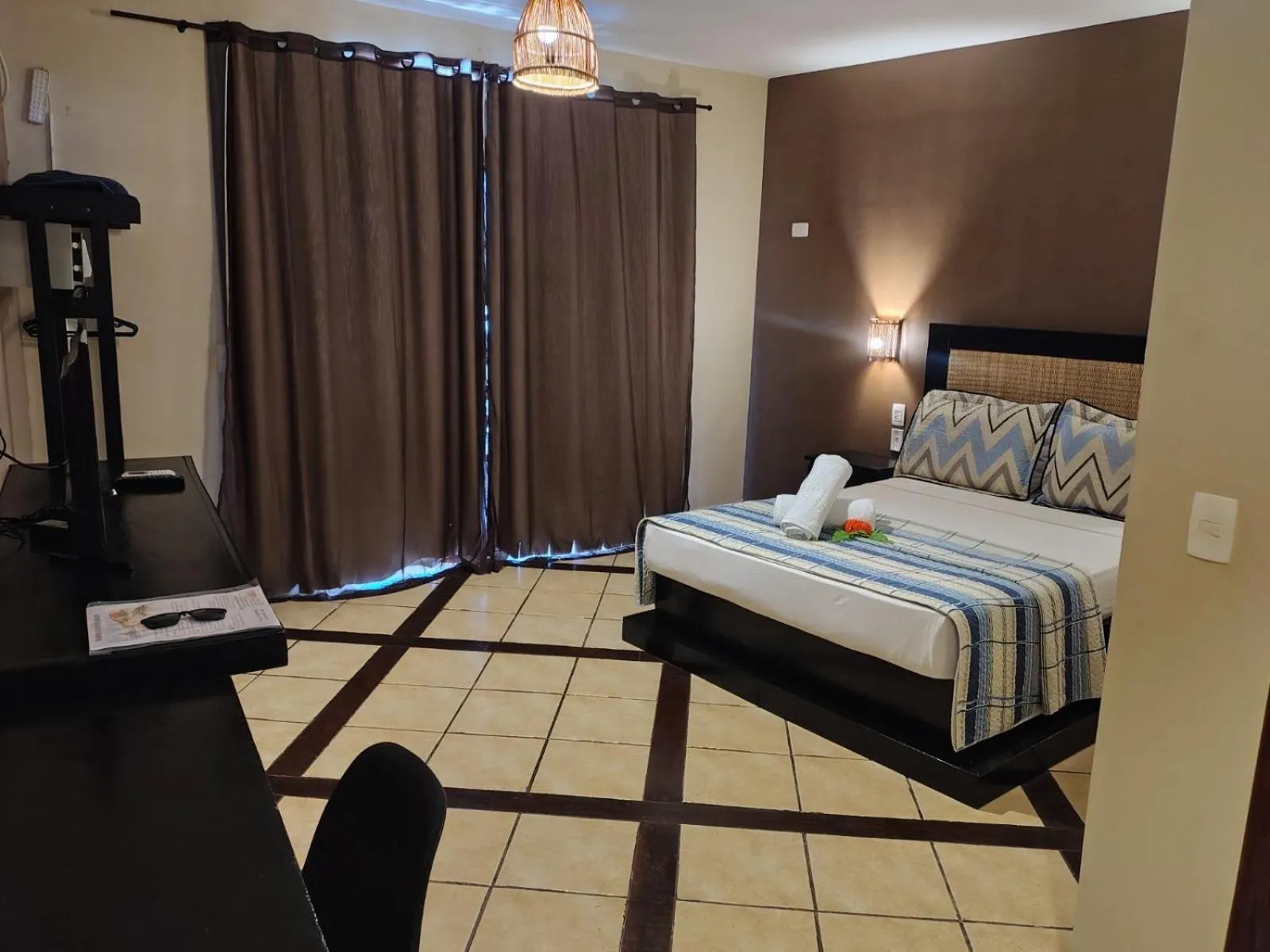 Bed in Pousada Aruana