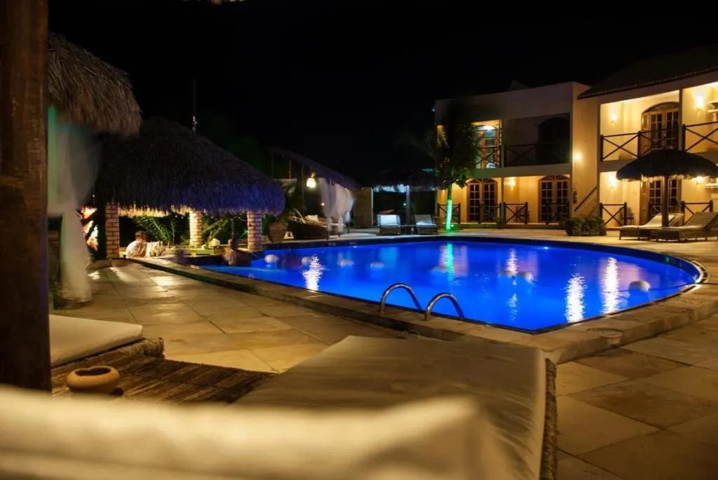 Pool view in Pousada Aruana