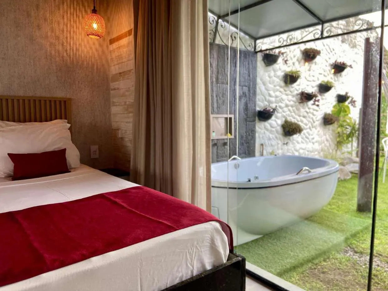 Bed in Pousada Marajoara - Pipa