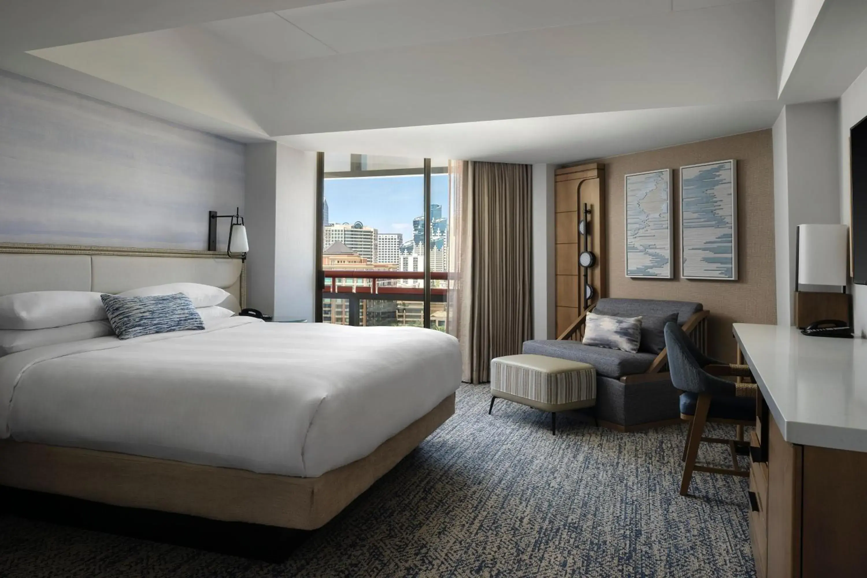 Deluxe King Room with City View and Balcony- Hearing Accessible in Marriott Marquis San Diego Marina Deluxe King Room with City View and Balcony- Hearing Accessible in Marriott Marquis San Diego Marina