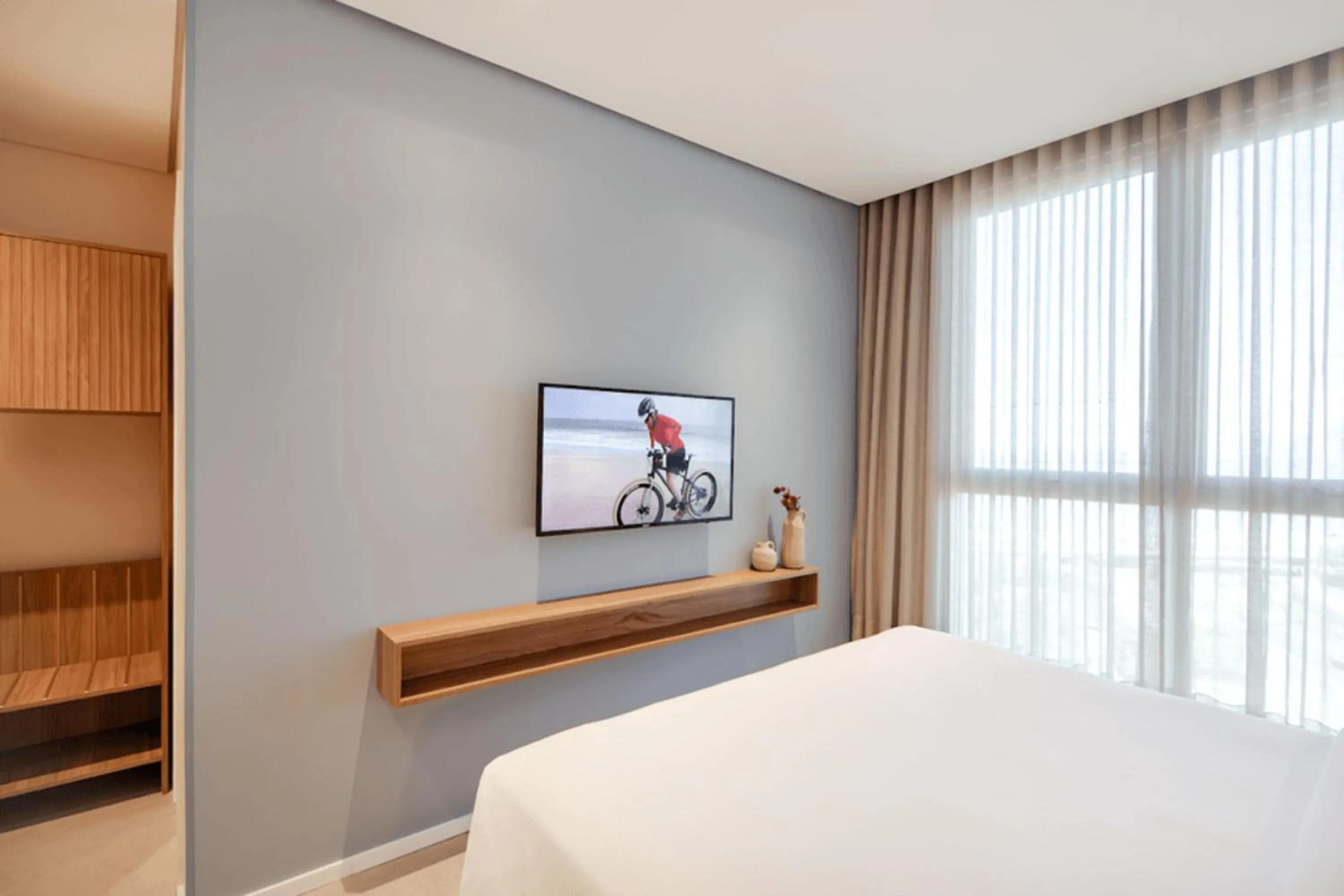 Bedroom, Bed in Intercity Florianopolis