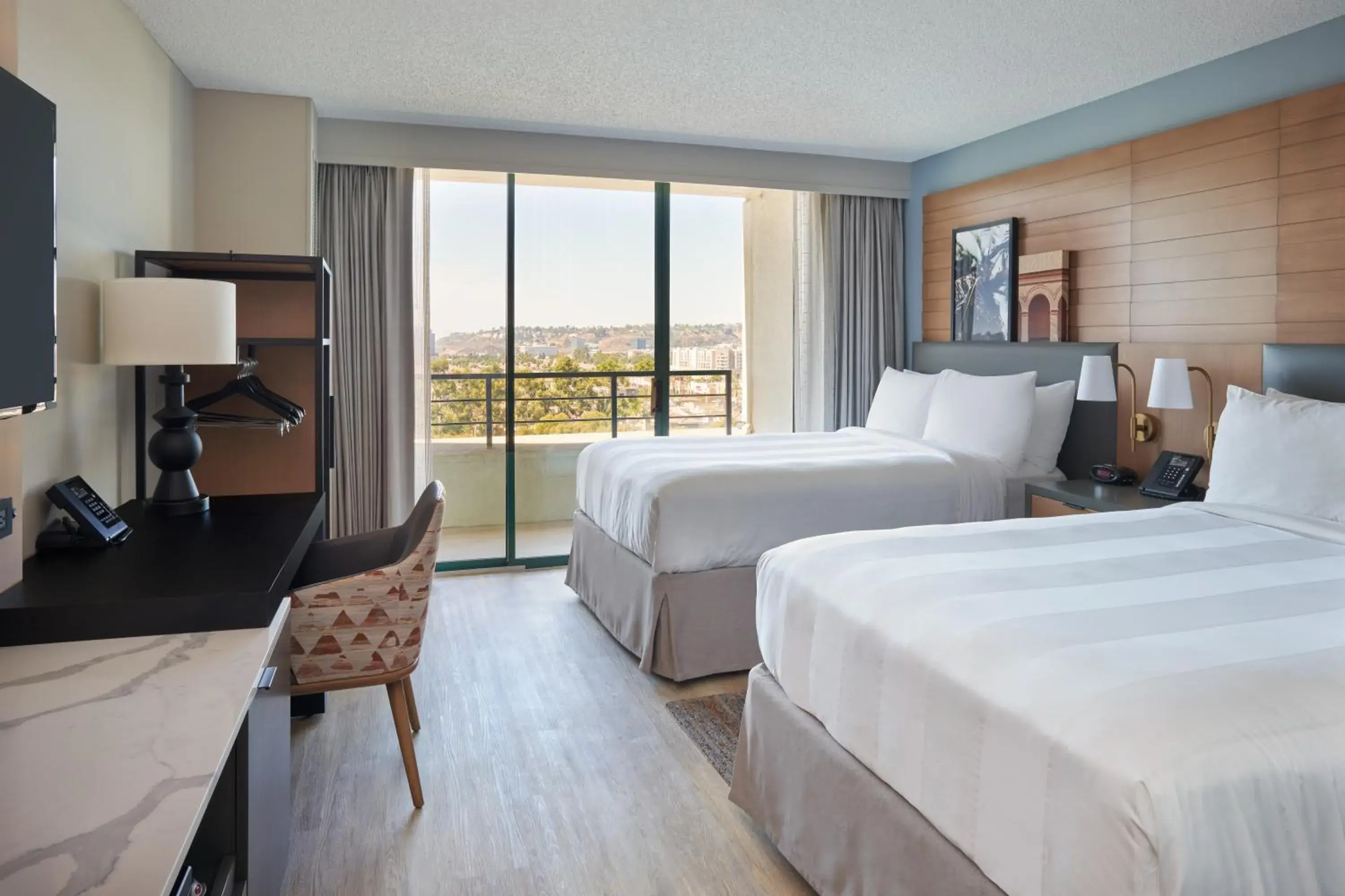 Executive Queen Room with Two Queen Beds and City View - High Floor in San Diego Marriott Mission Valley Executive Queen Room with Two Queen Beds and City View - High Floor in San Diego Marriott Mission Valley