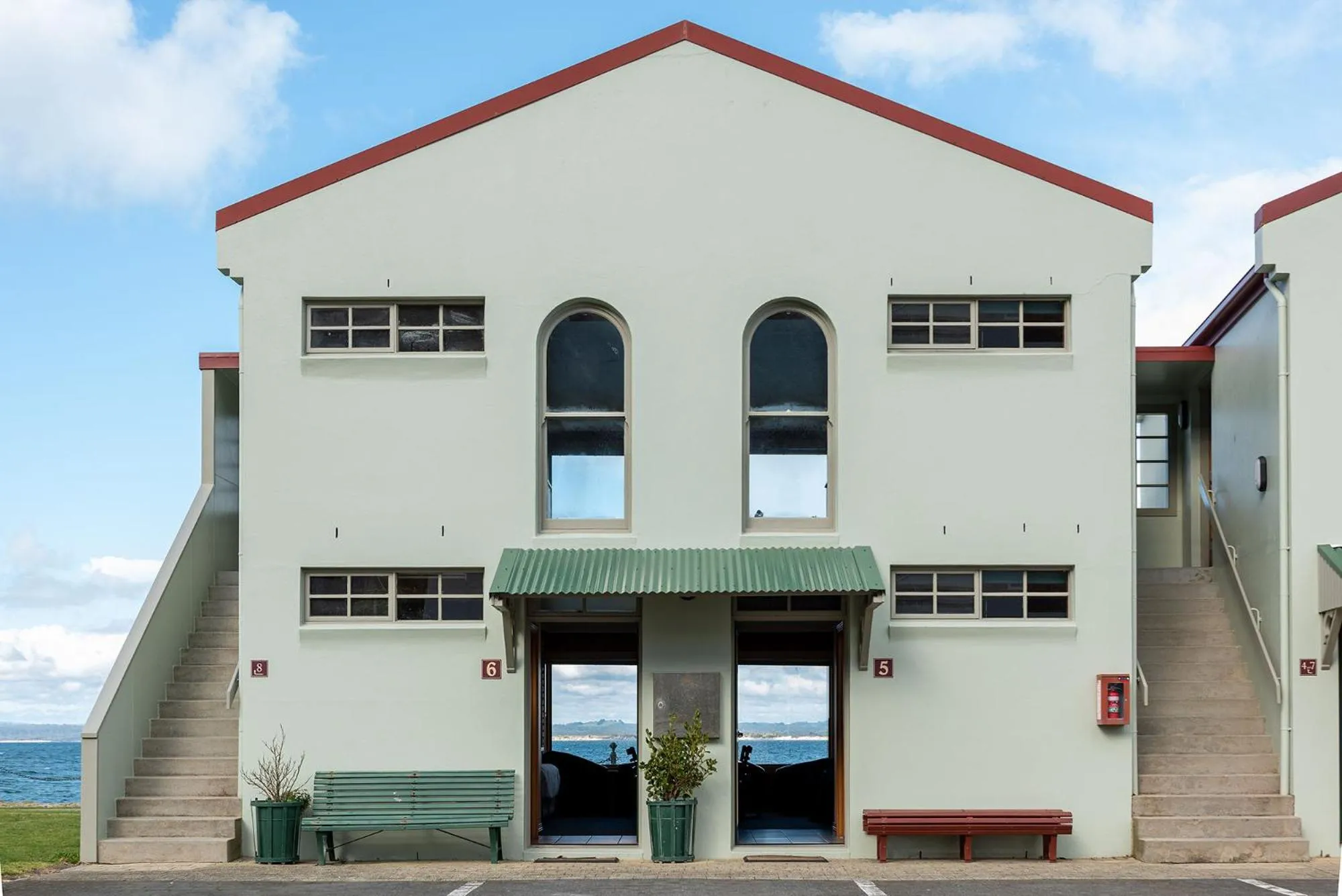 Property building in Stanley Village Waterfront Accommodation