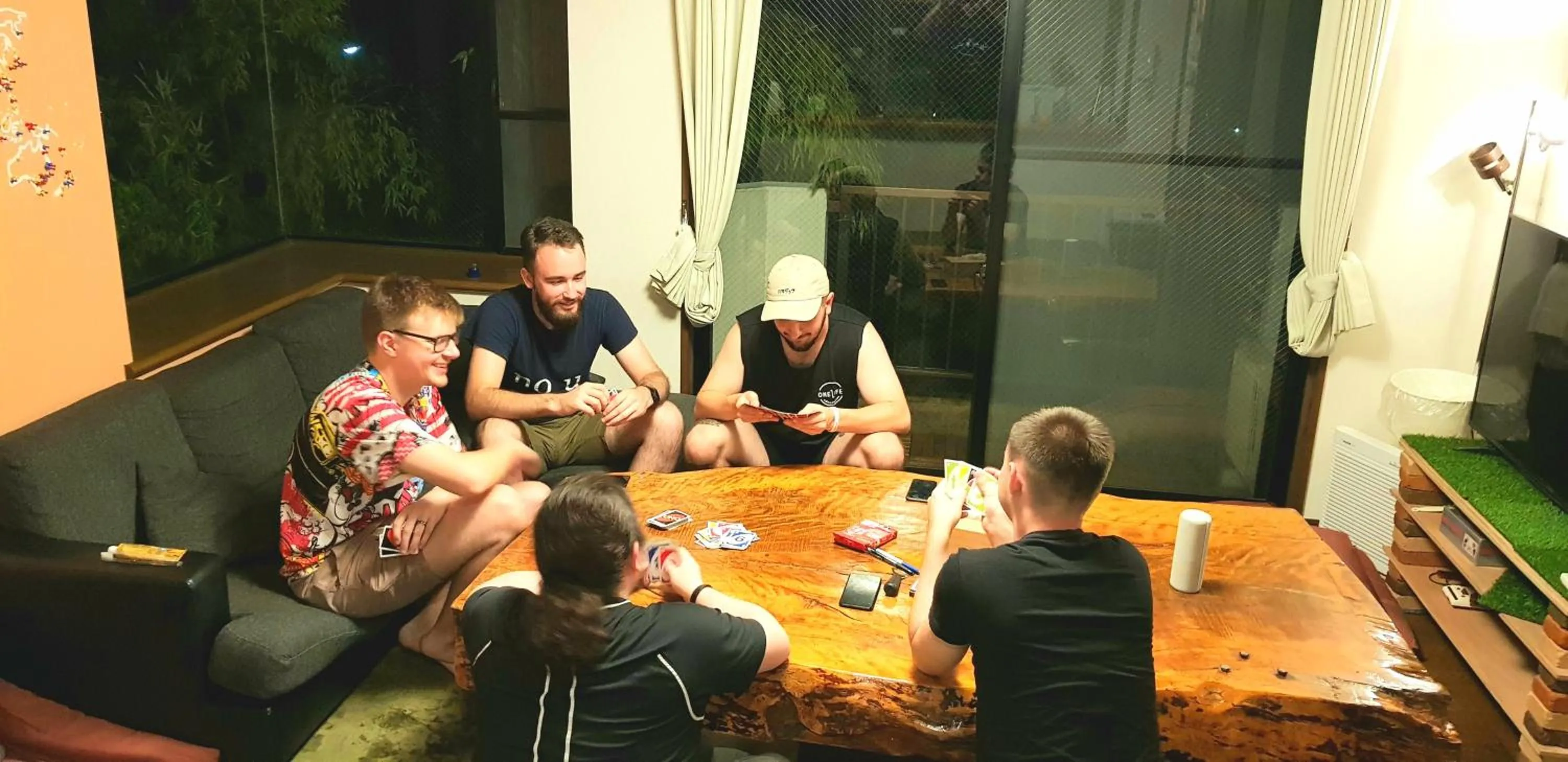 Time of day in Hakone Guest House gaku.