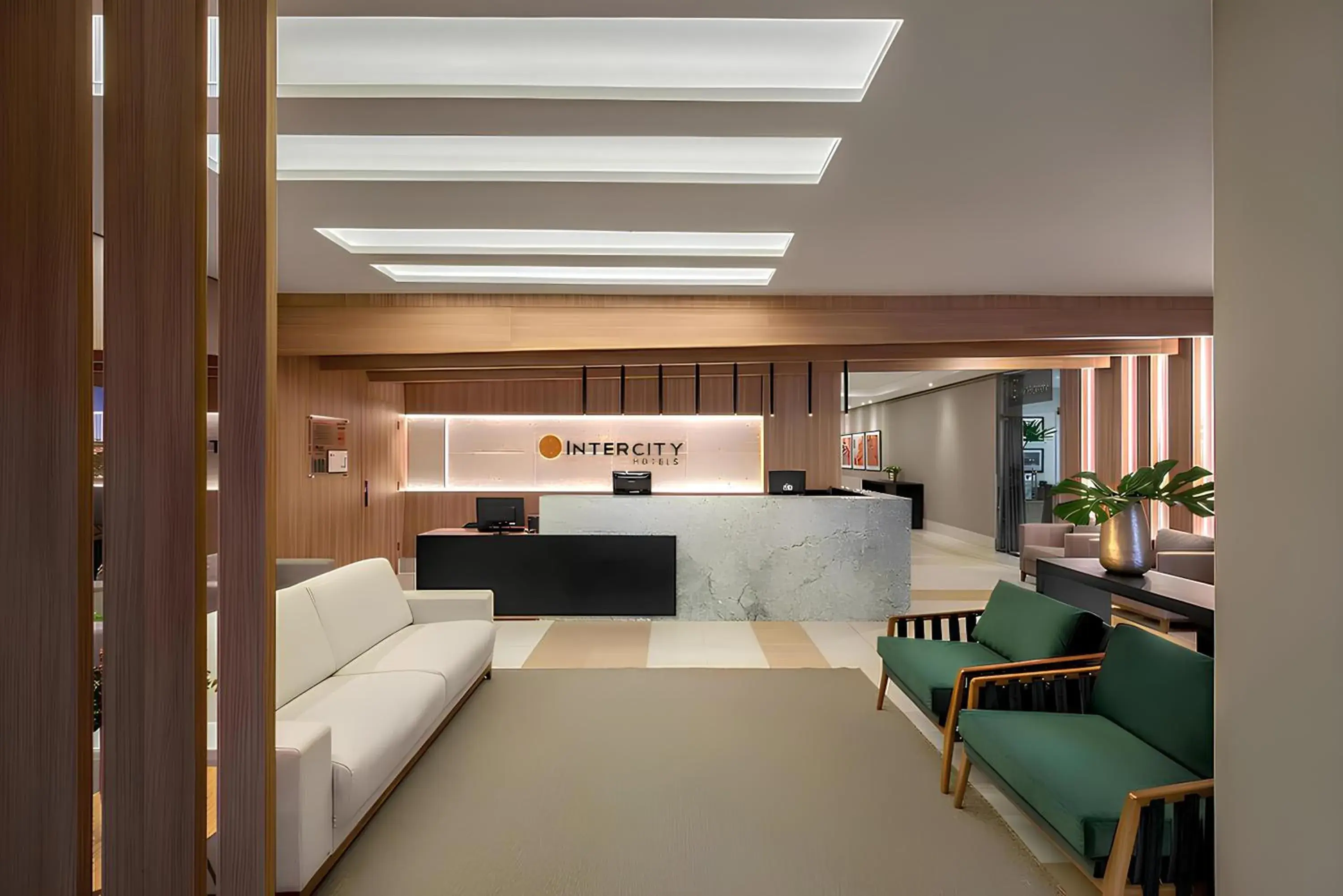 Lobby or reception, Bed in Intercity Cuiabá Lobby or reception, Bed in Intercity Cuiabá