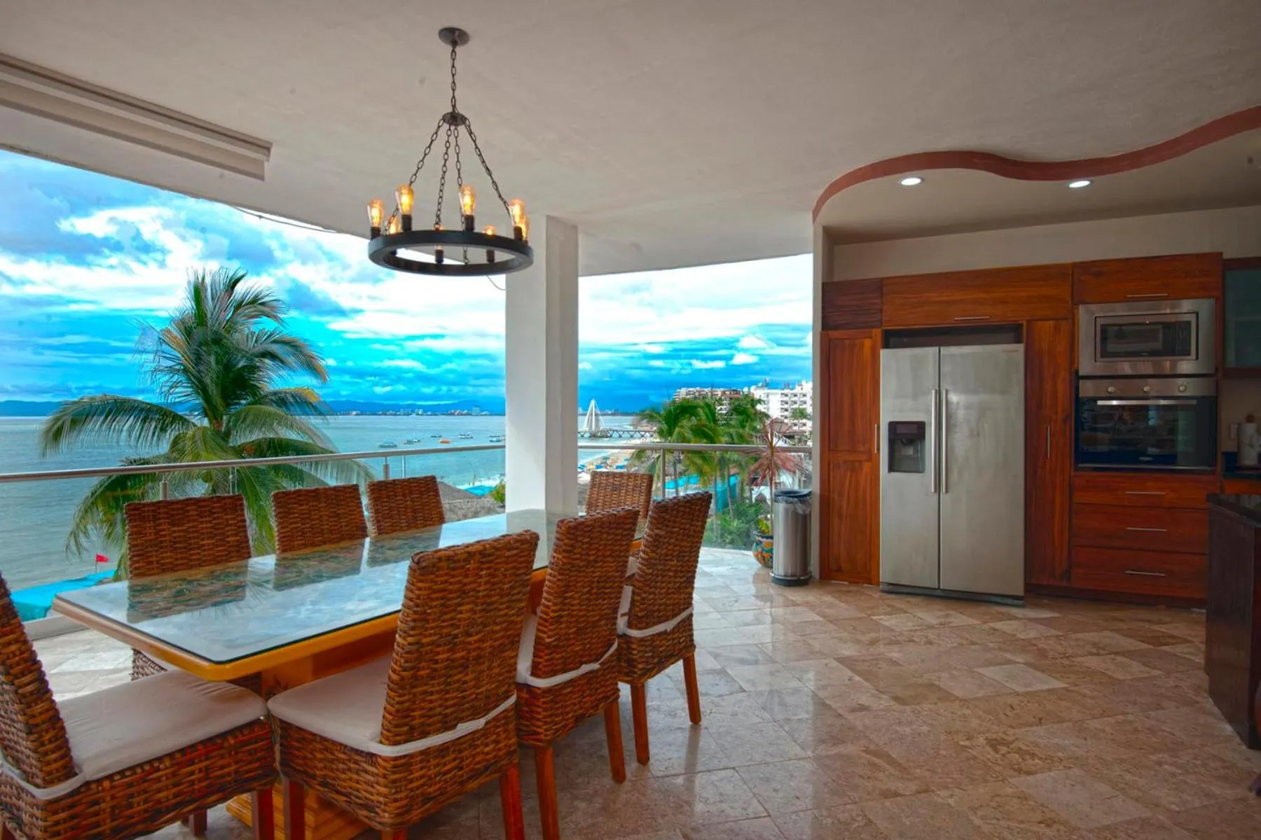 Dining area in Vallarta Shores Beach Hotel
