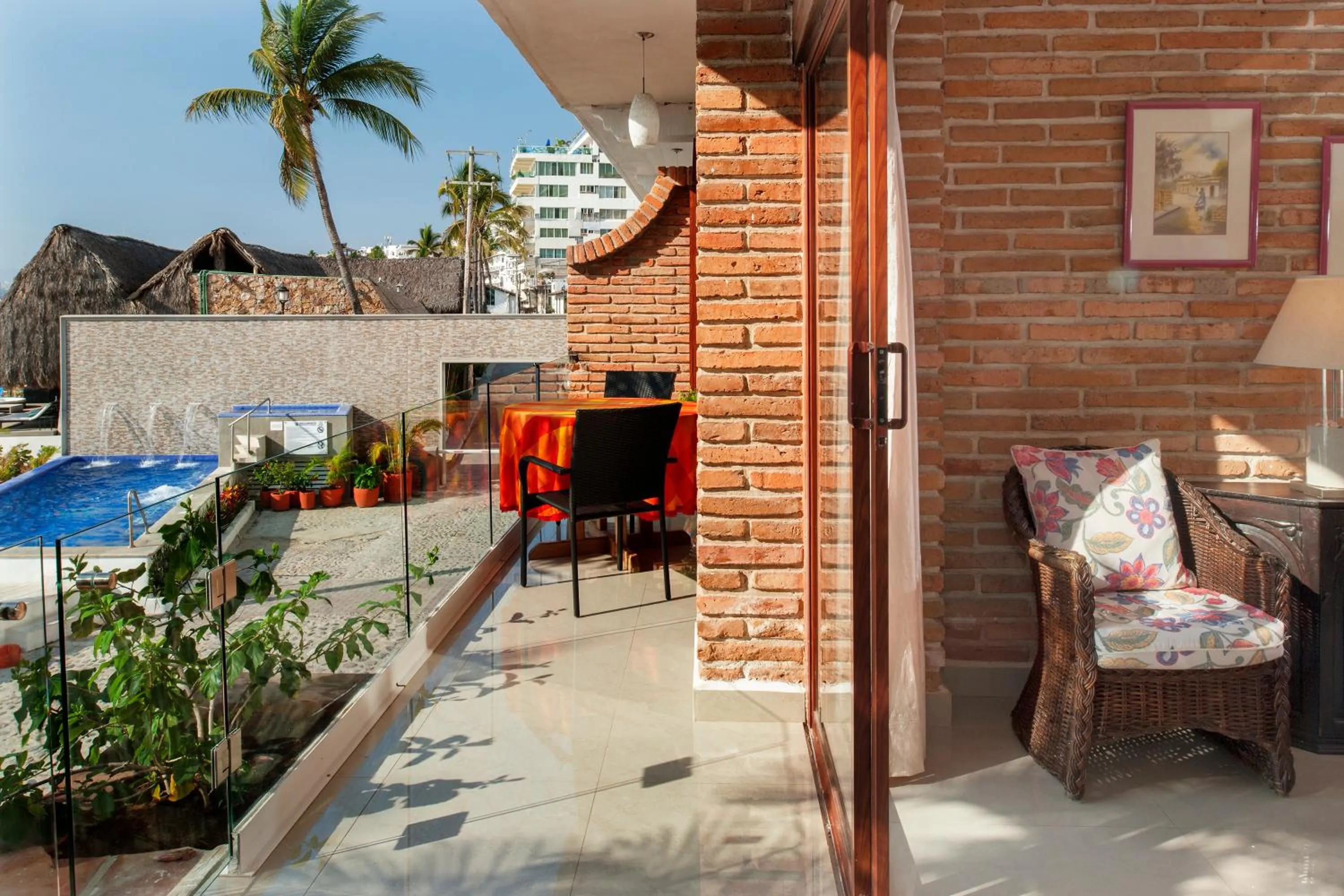 Patio in Vallarta Shores Beach Hotel