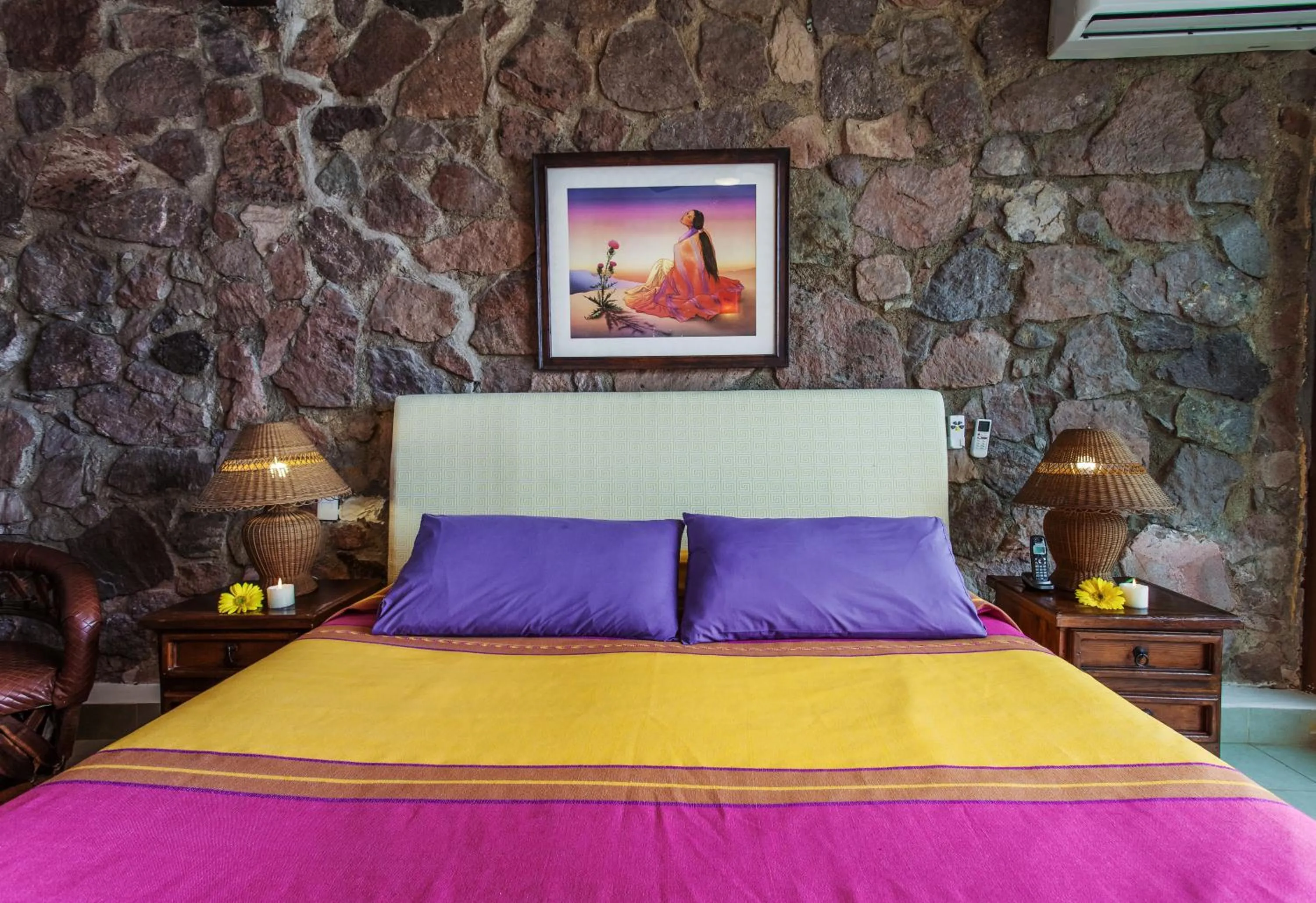 Bed in Vallarta Shores Beach Hotel