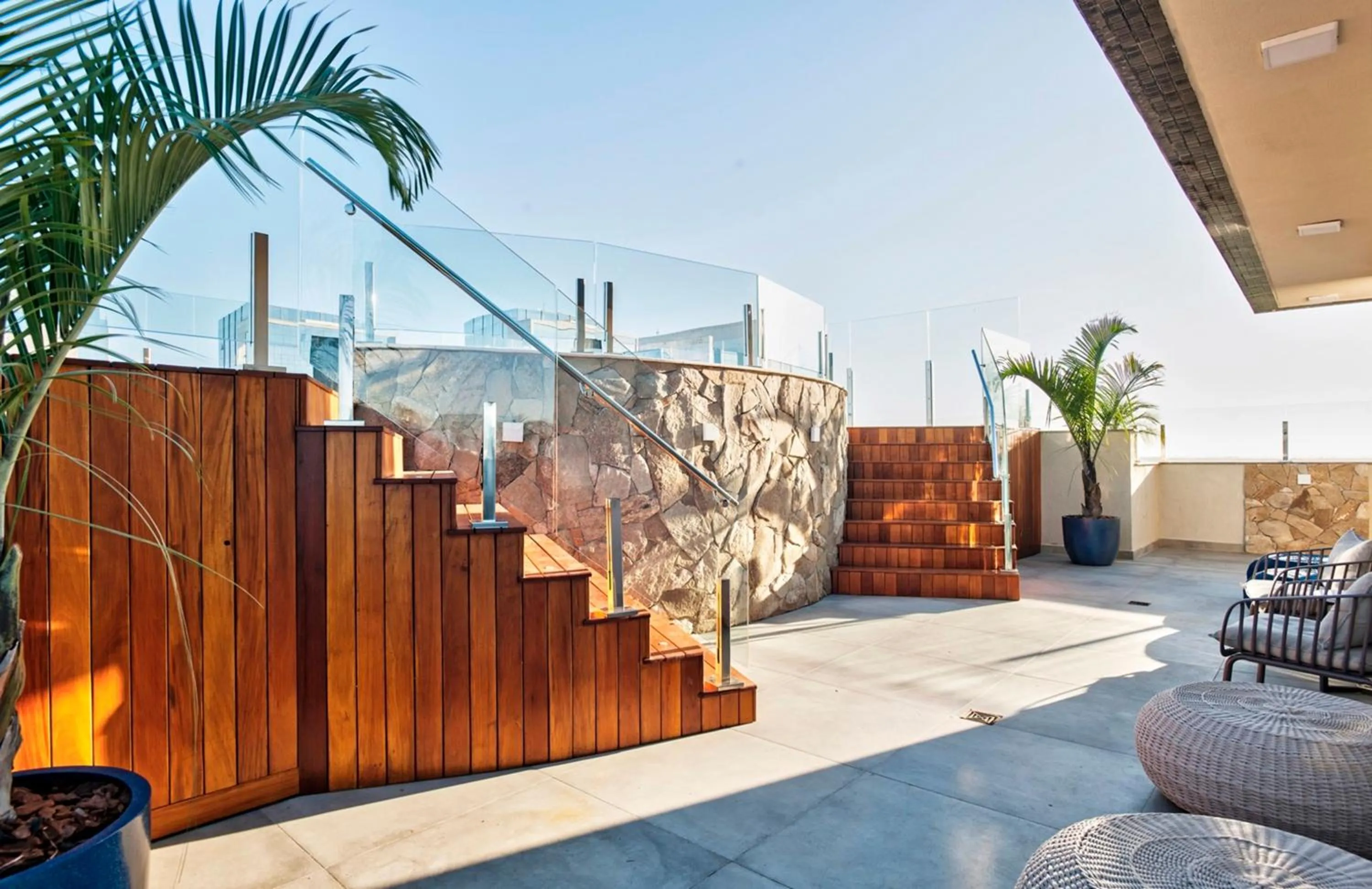 Pool view in Intercity Porto Alegre Praia de Belas