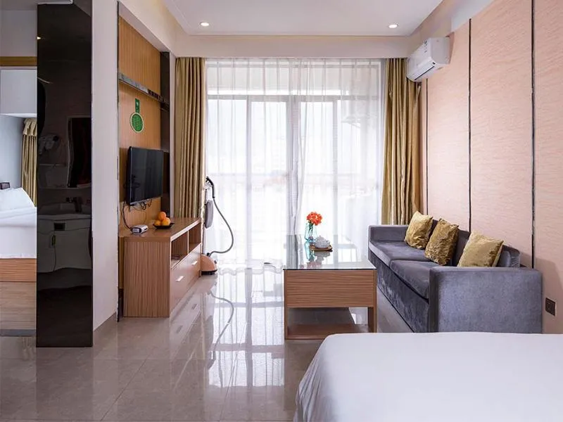 Bed in Vienna International Hotel Huizhou Daya Bay Century City