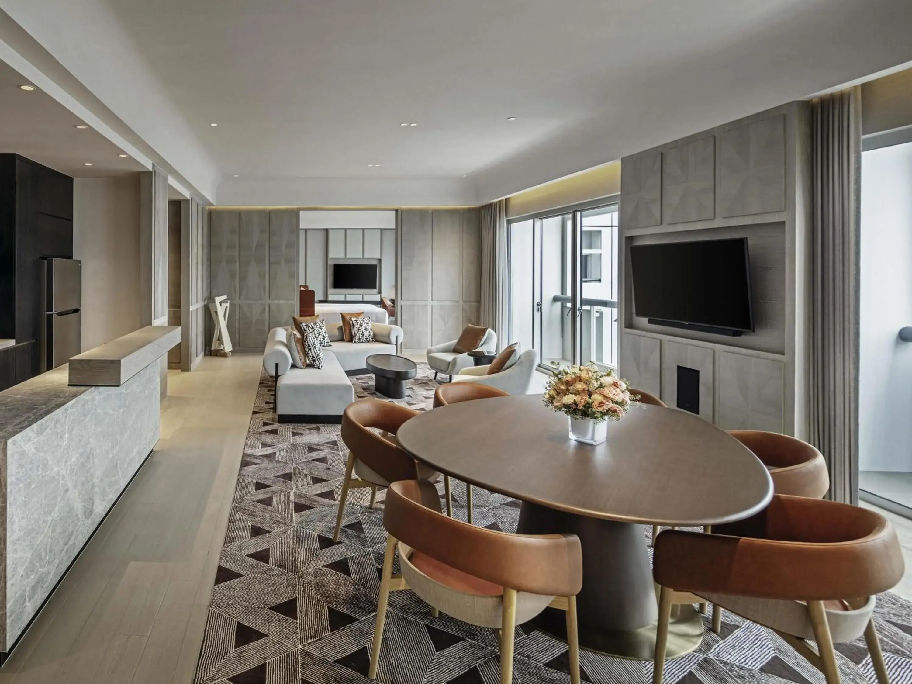 Bedroom in Fairmont Singapore Bedroom in Fairmont Singapore