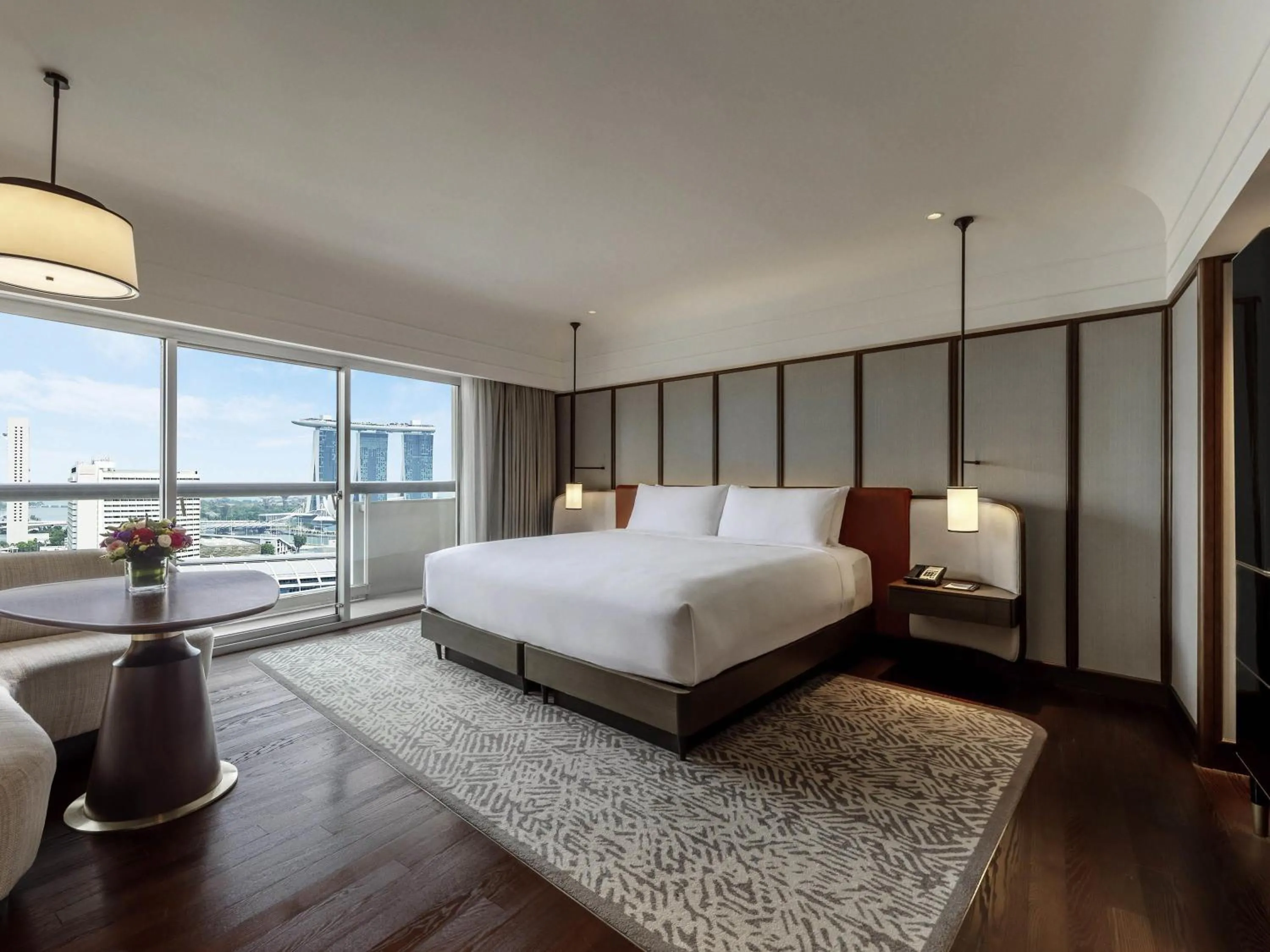 Bedroom, Bed in Fairmont Singapore