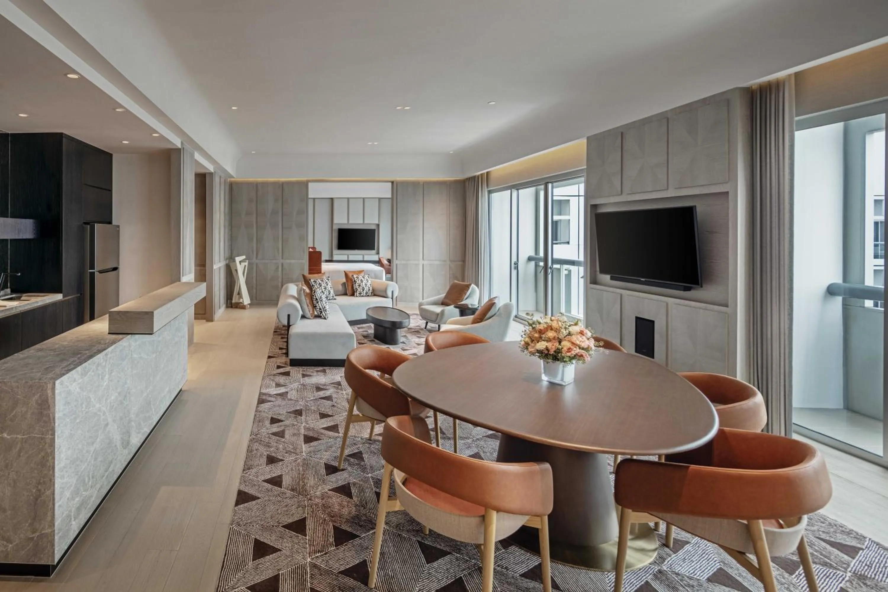 Living room in Fairmont Singapore