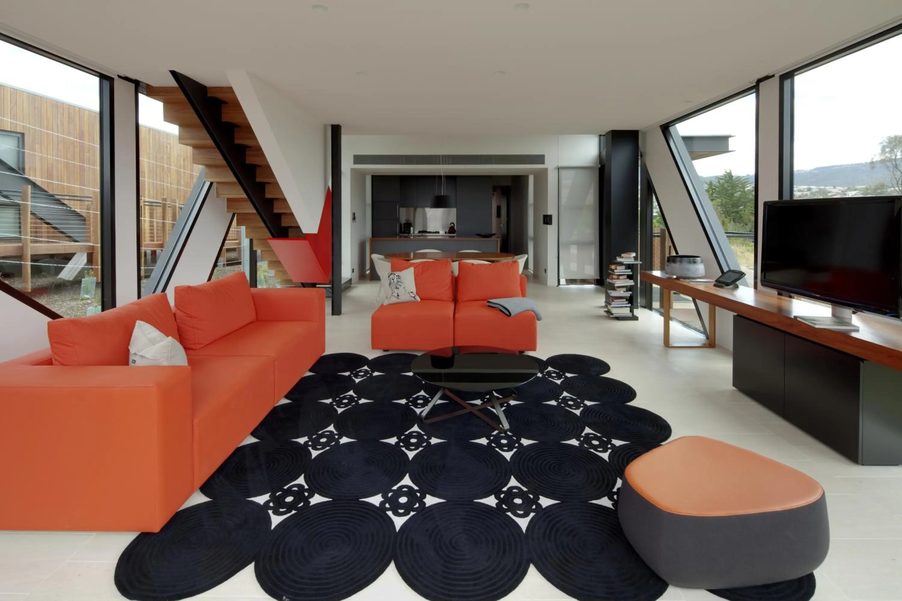 Living room in MONA Pavilions