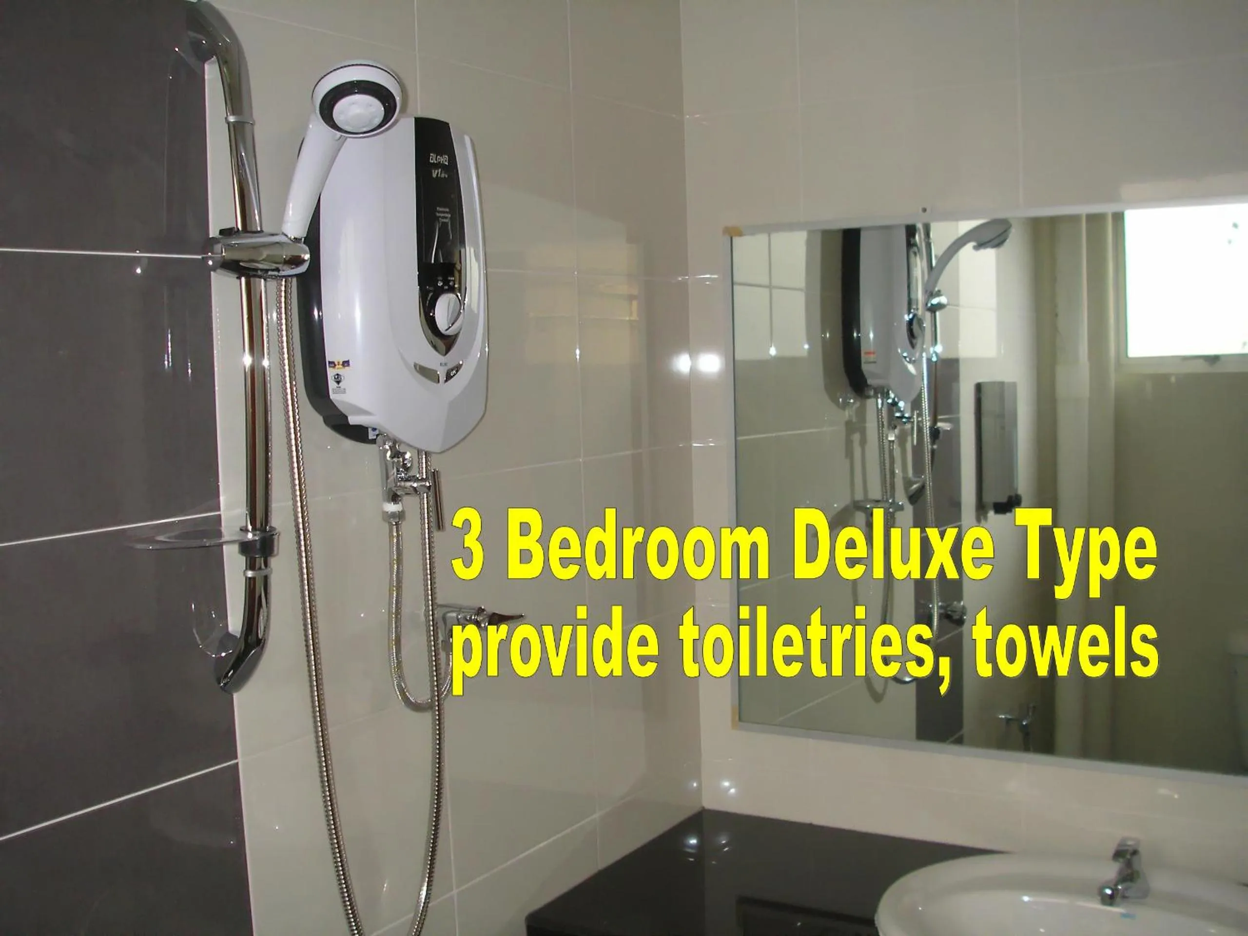 Text overlay in Malacca Hotel Apartment