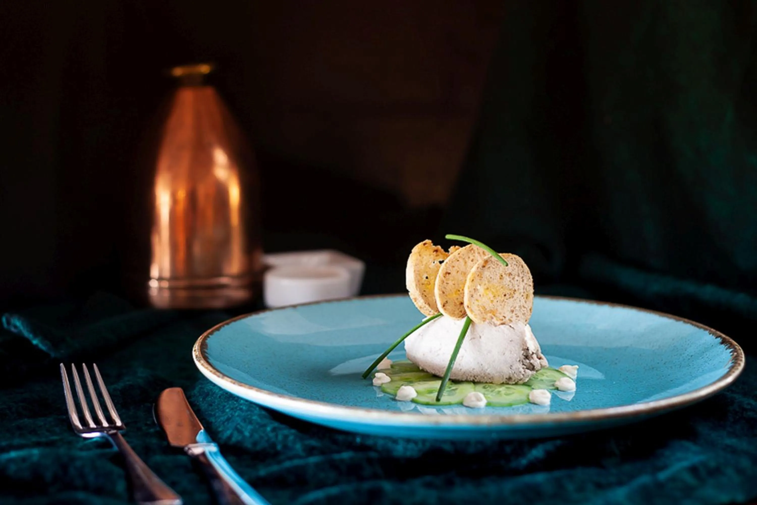 Food close-up in Knoll House