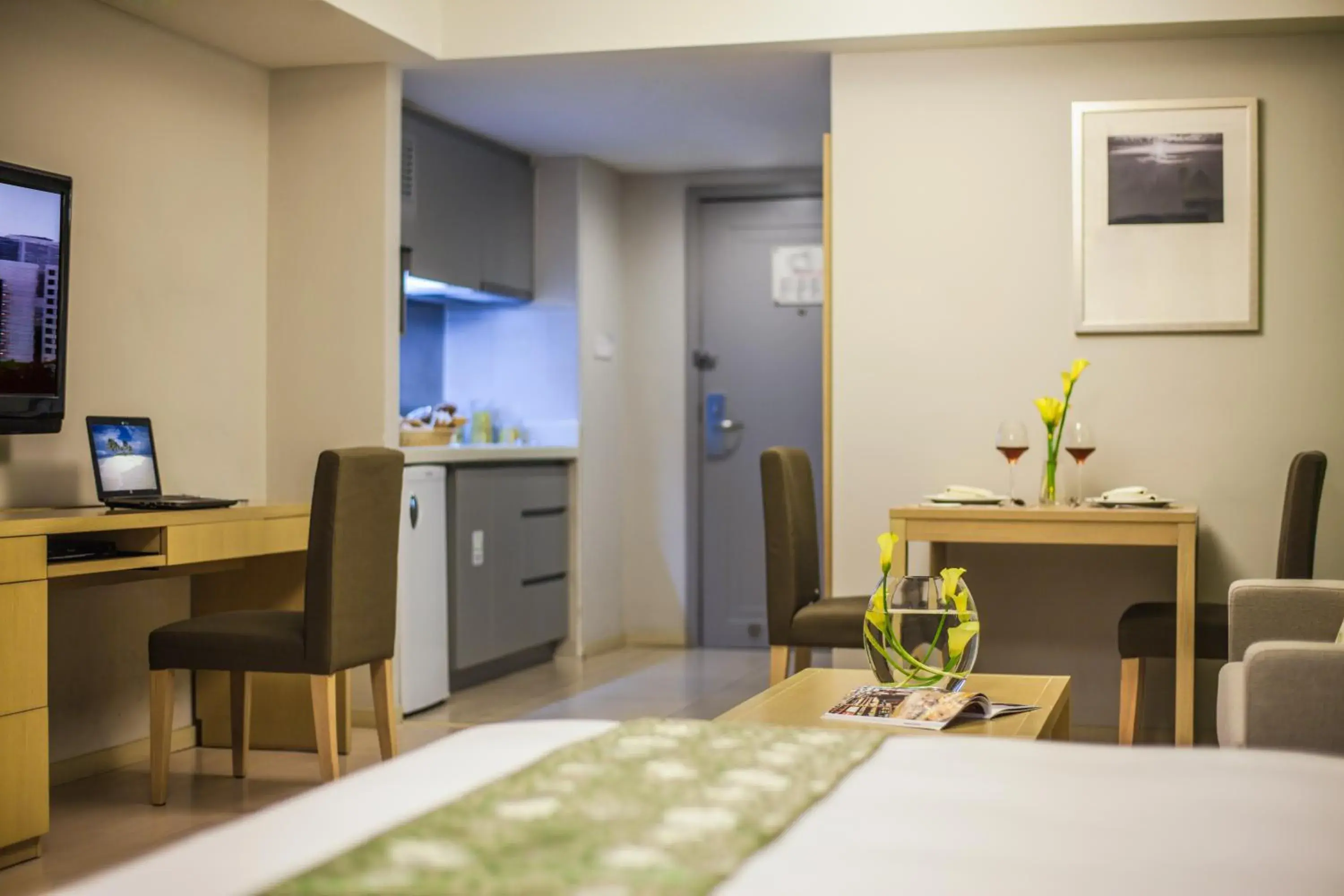 Bedroom in Citadines Zhuankou Wuhan Bedroom in Citadines Zhuankou Wuhan